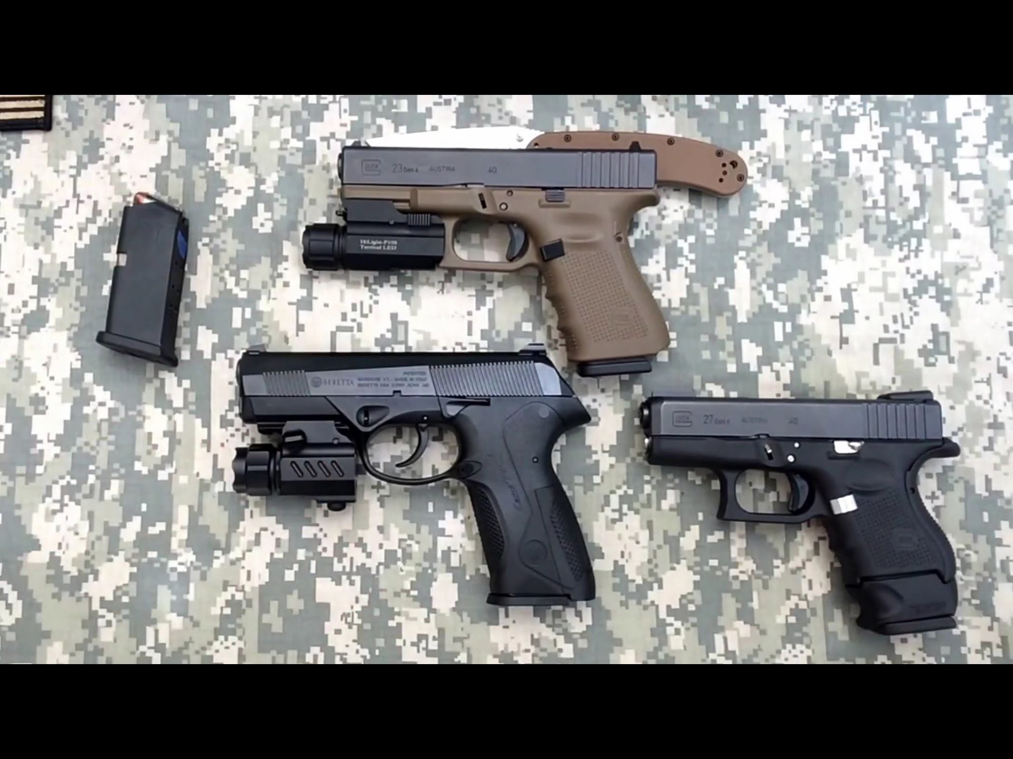 2048x1536 SHTF / Bug Out Handguns .40cal - Glock 23 Gen4 - Glock 27 Gen4 - Beretta  Px4 Type C - YouTube