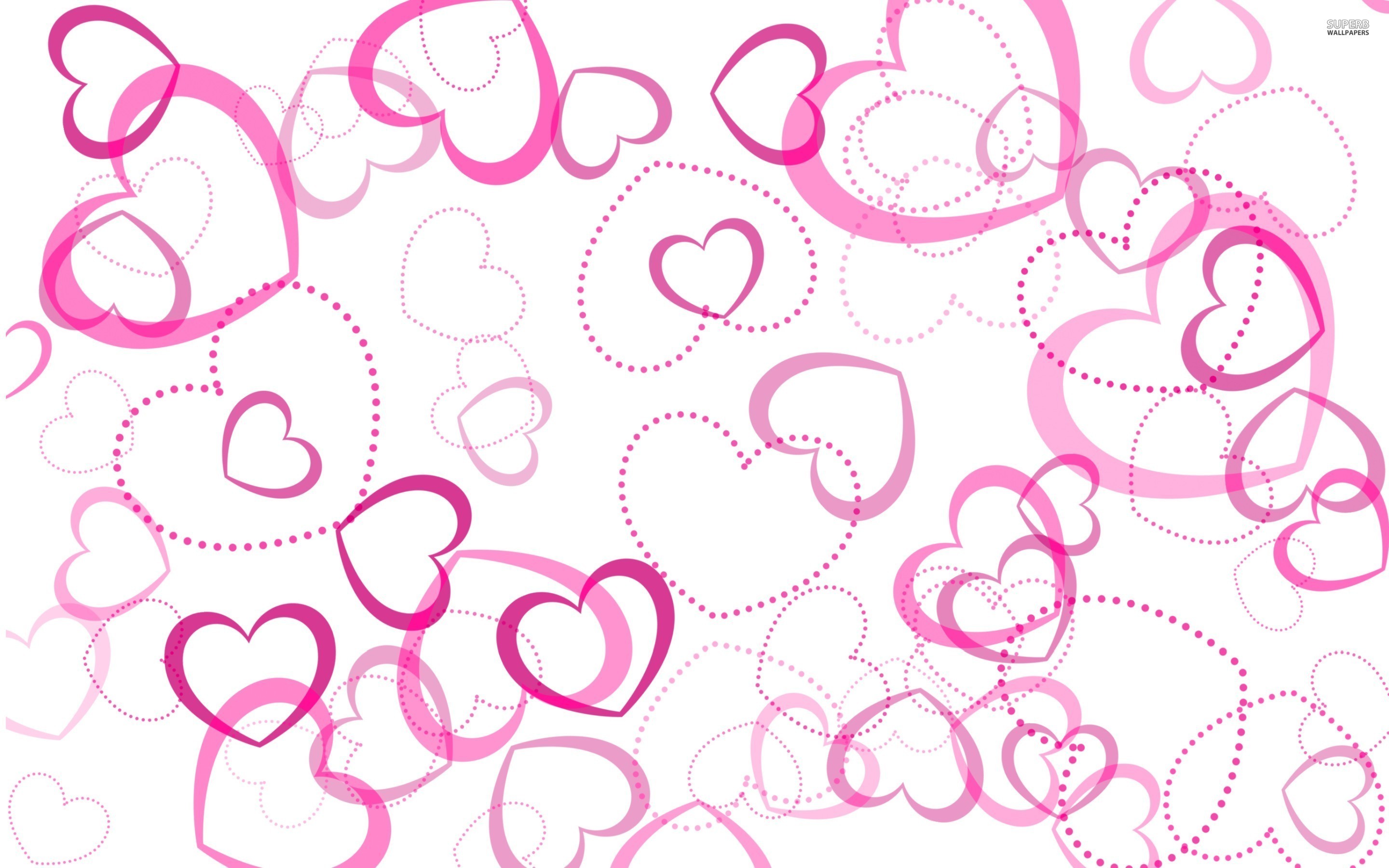 2880x1800 Pink Heart Wallpapers