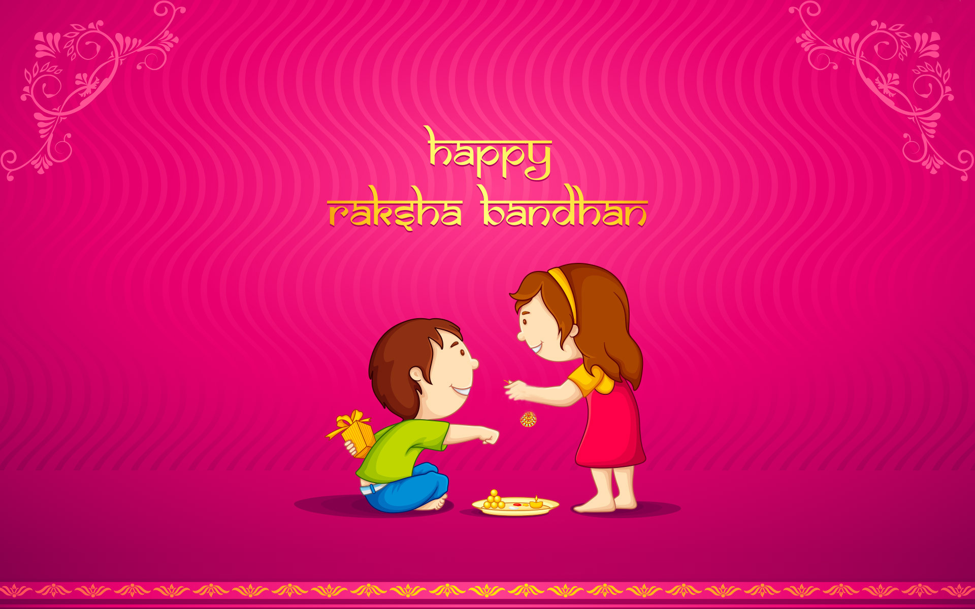 1920x1200 Happy Raksha Bandhan Brother And Sister Love Wallpaper