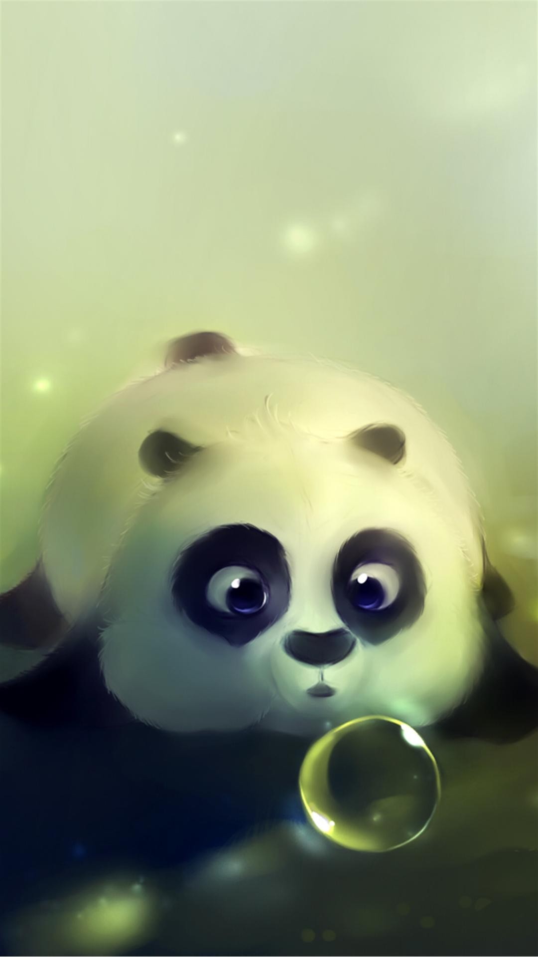 1080x1920 Cute Panda Bubble iPhone 6 Plus HD Wallpaper