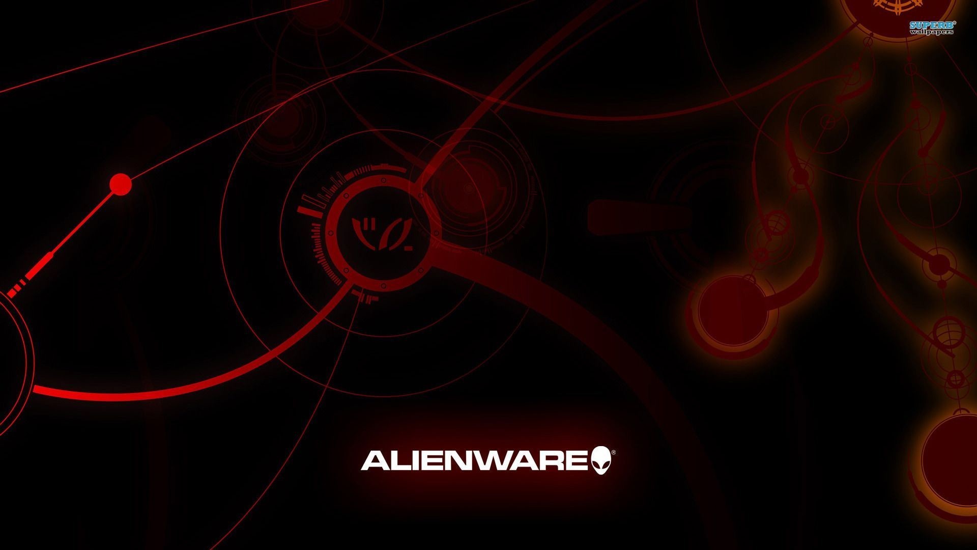1920x1080  Red Alienware Wallpaper HD
