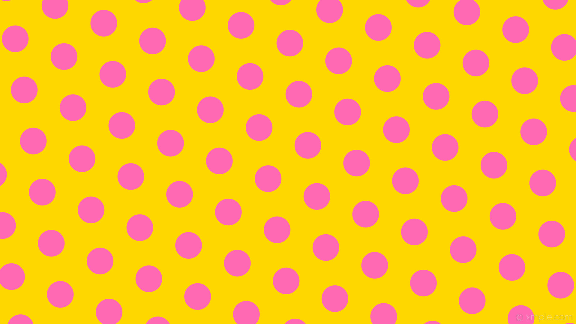 1920x1080 wallpaper polka dots hexagon pink yellow gold hot pink #ffd700 #ff69b4  diagonal 40Â°