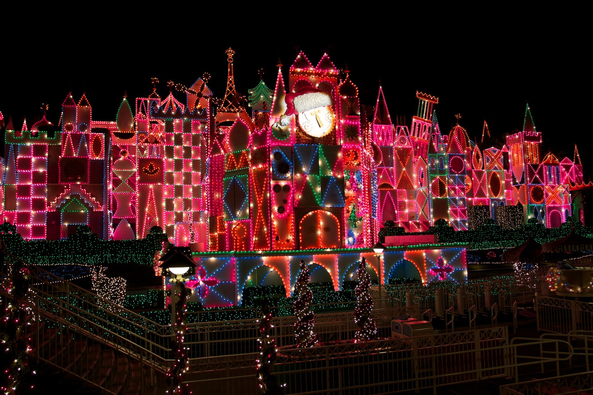 1920x1280 disneyland christmas lights | Disneyland It's a Small World Christmas  Lights wallpaper - Click .
