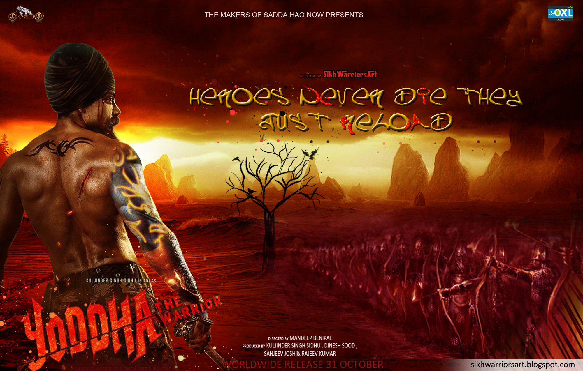 2000x1274 ... freehqwallpapers Yoddha The Warrior punjabi movie by freehqwallpapers