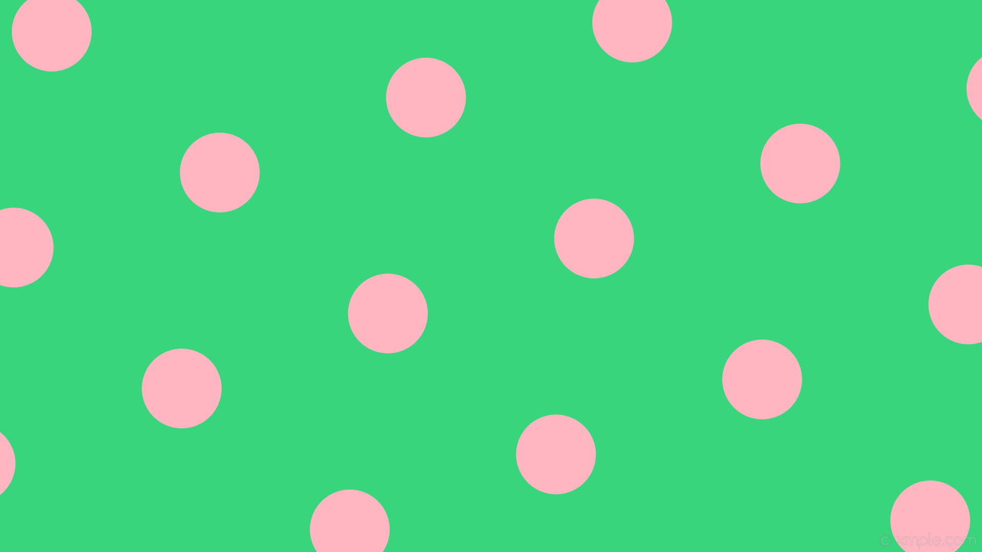 1920x1080 wallpaper hexagon pink polka dots turquoise light pink #38d57d #ffb6c1  diagonal 20Â° 156px