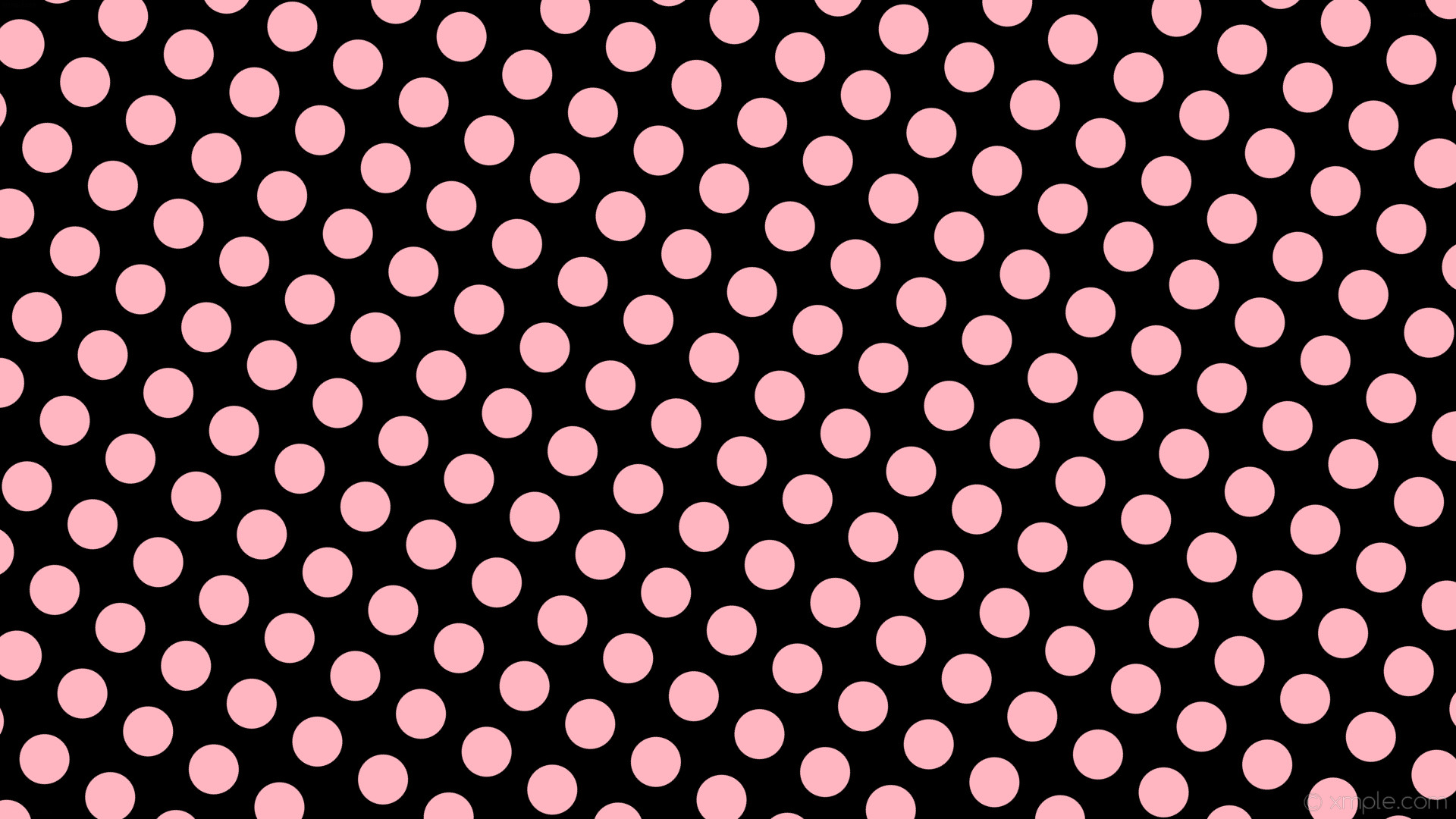 1920x1080 wallpaper spots black pink polka dots light pink #000000 #ffb6c1 330Â° 66px  100px