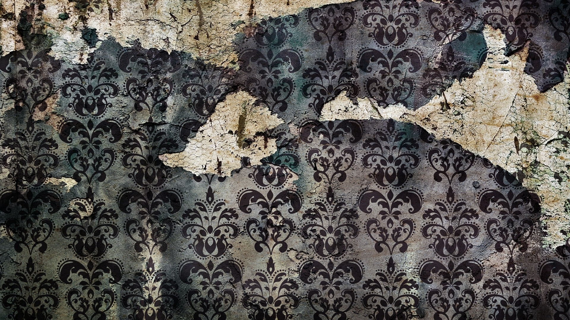 1920x1080  Wallpaper vintage, old, wallpaper, pattern