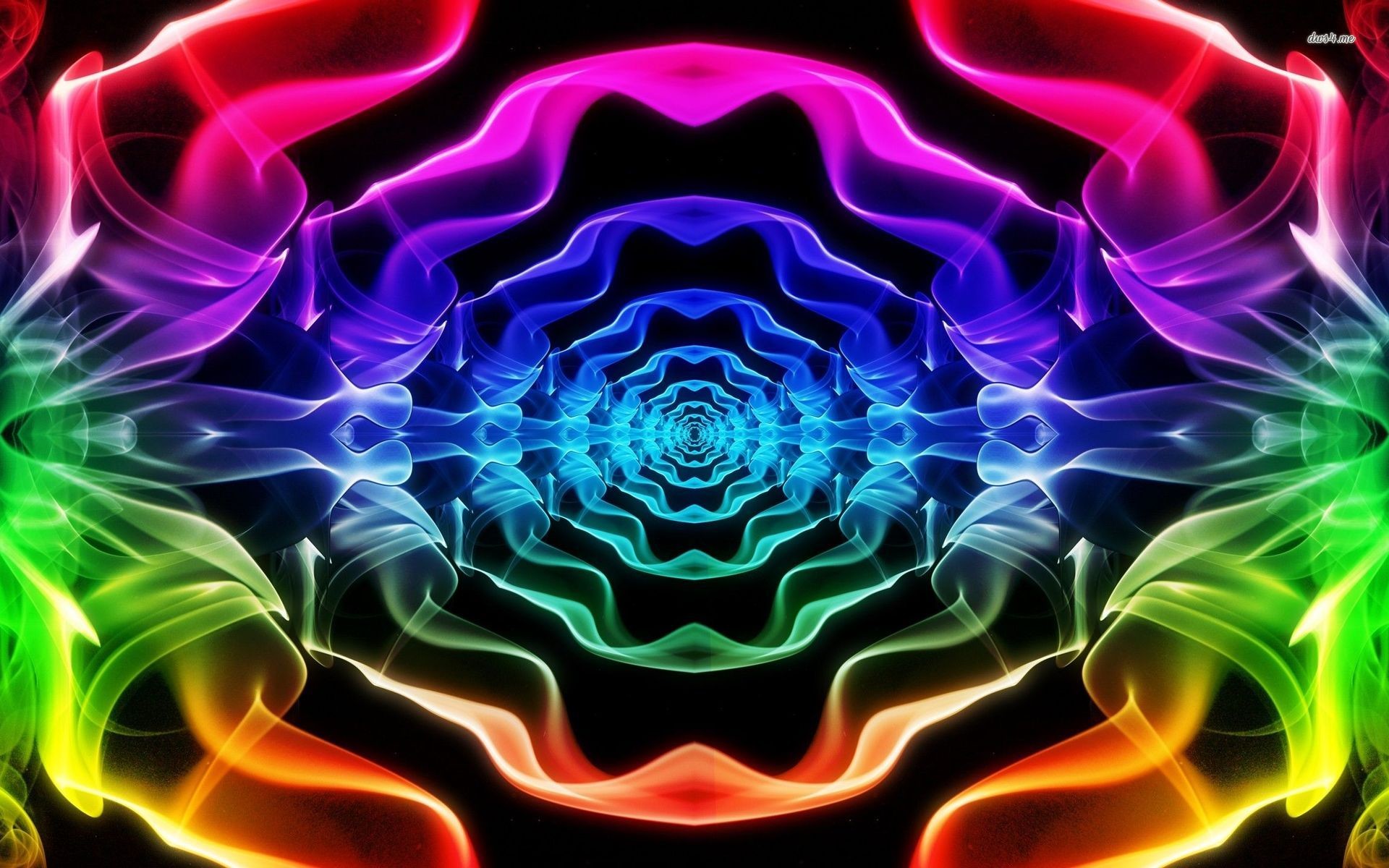 1920x1200 fractal neon smoke wallpaper - http://www.hdofwallpapers.com/fractal