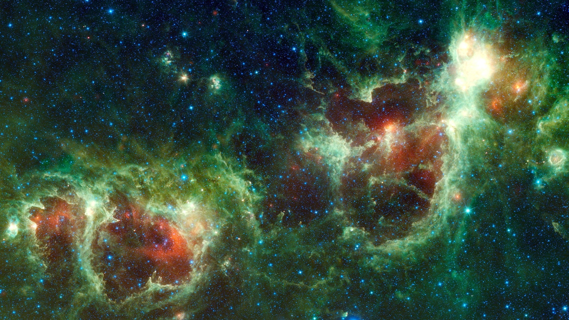 1920x1080 Heart and Soul Nebulae - Space Wallpaper