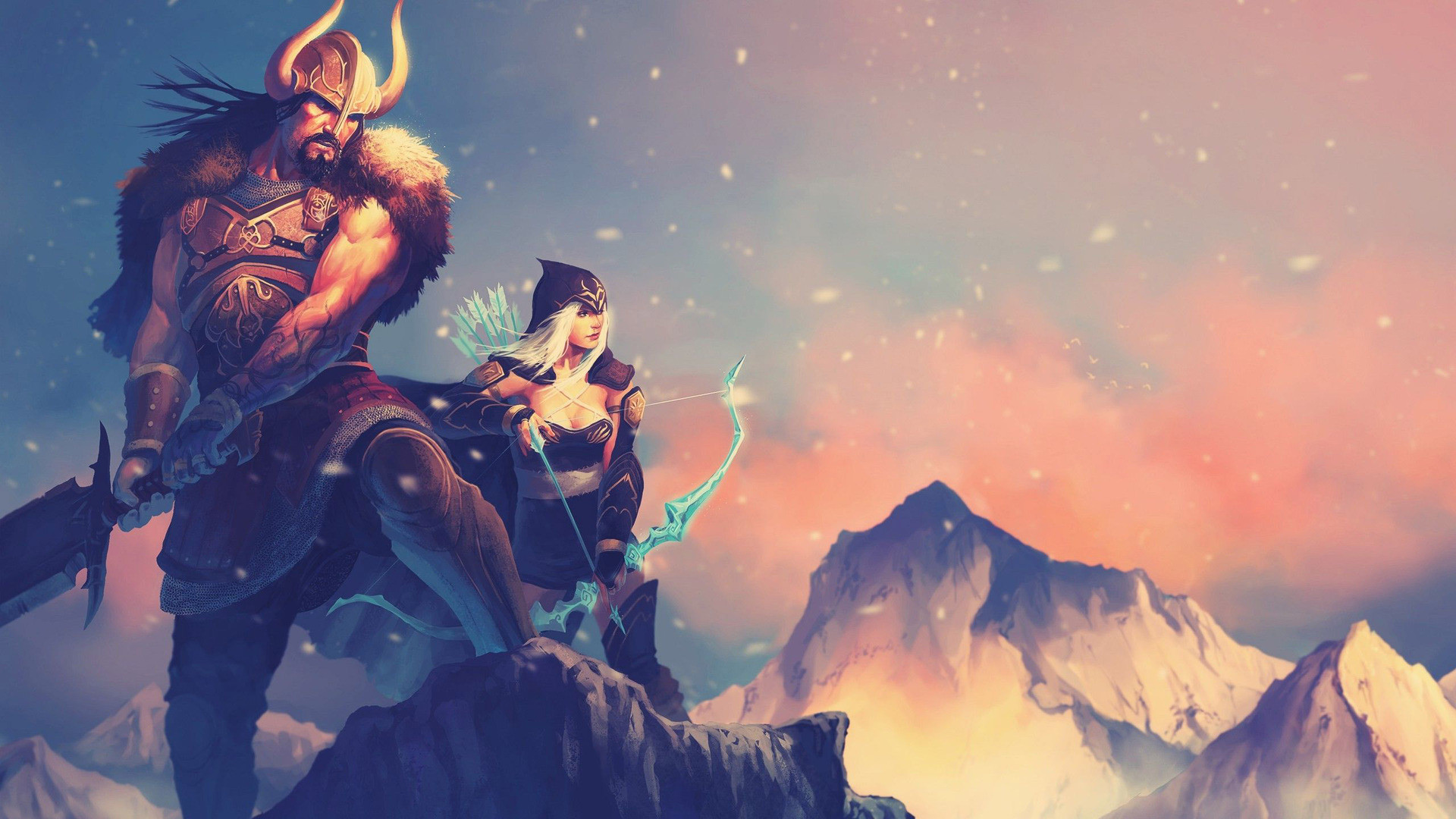1920x1080 Tryndamere and Ashe - League of Legends HD Wallpaper  Tryndamere  ...