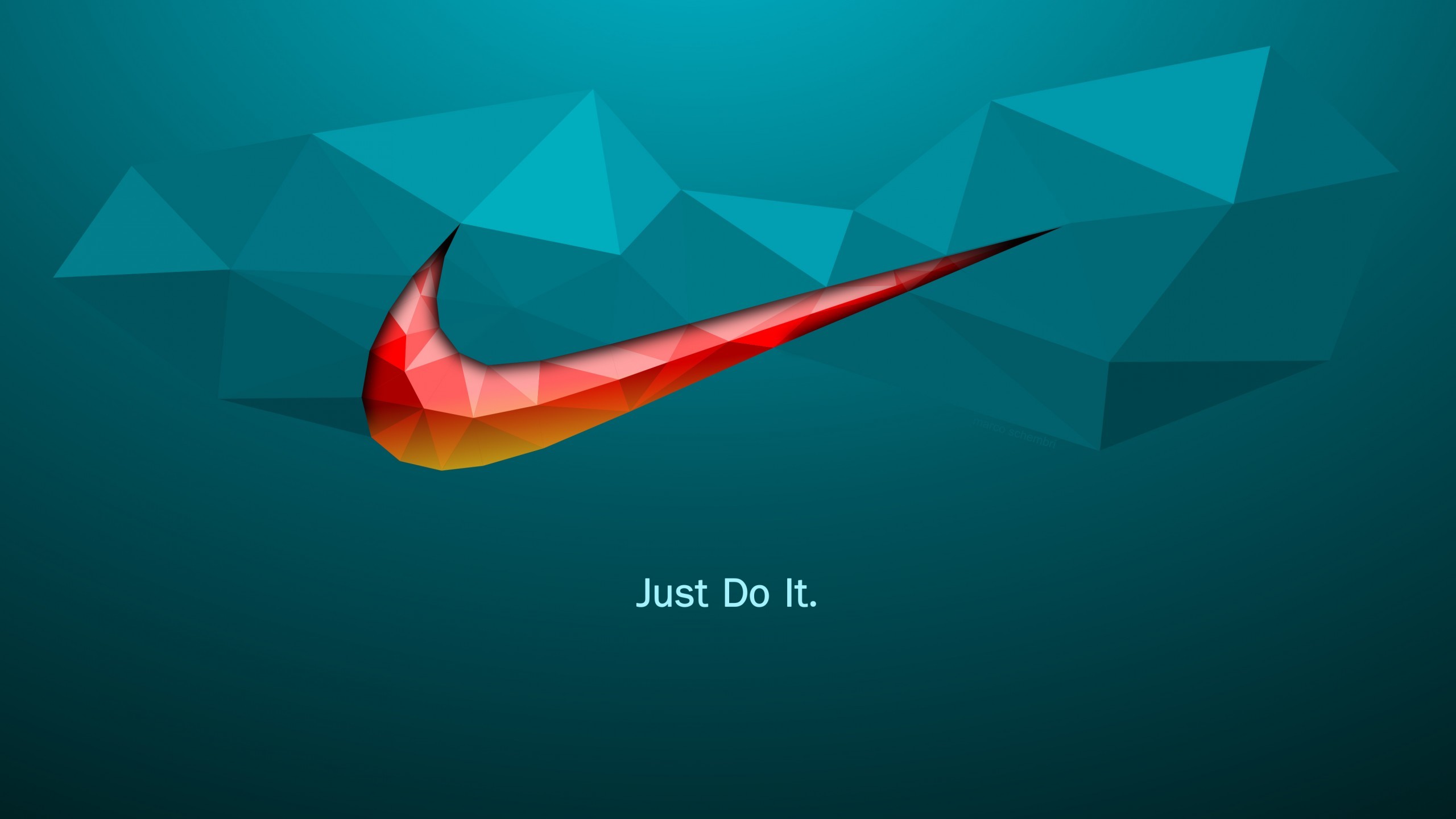 2560x1440 Typography / Just Do It Wallpaper