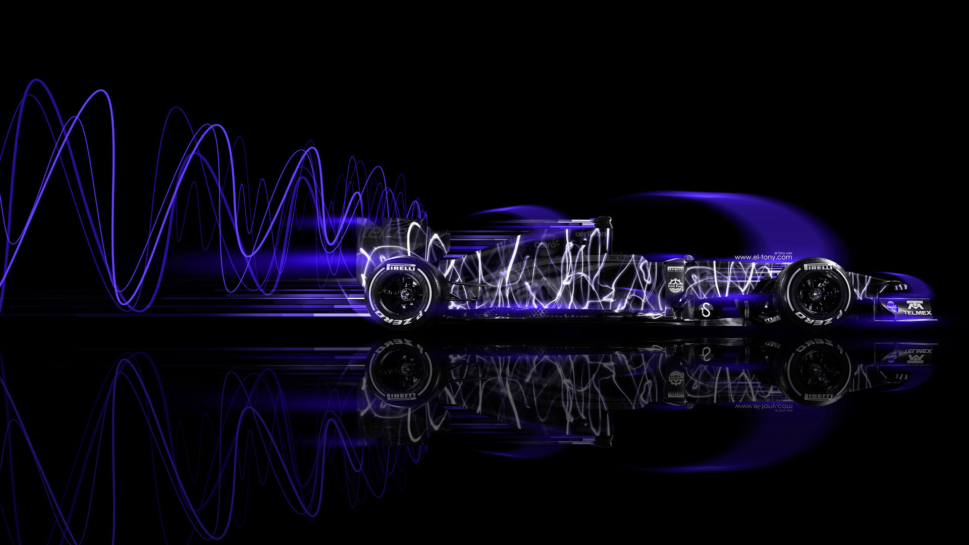 1920x1080  F1 Side Super Abstract Speed Car 2014 | el Tony