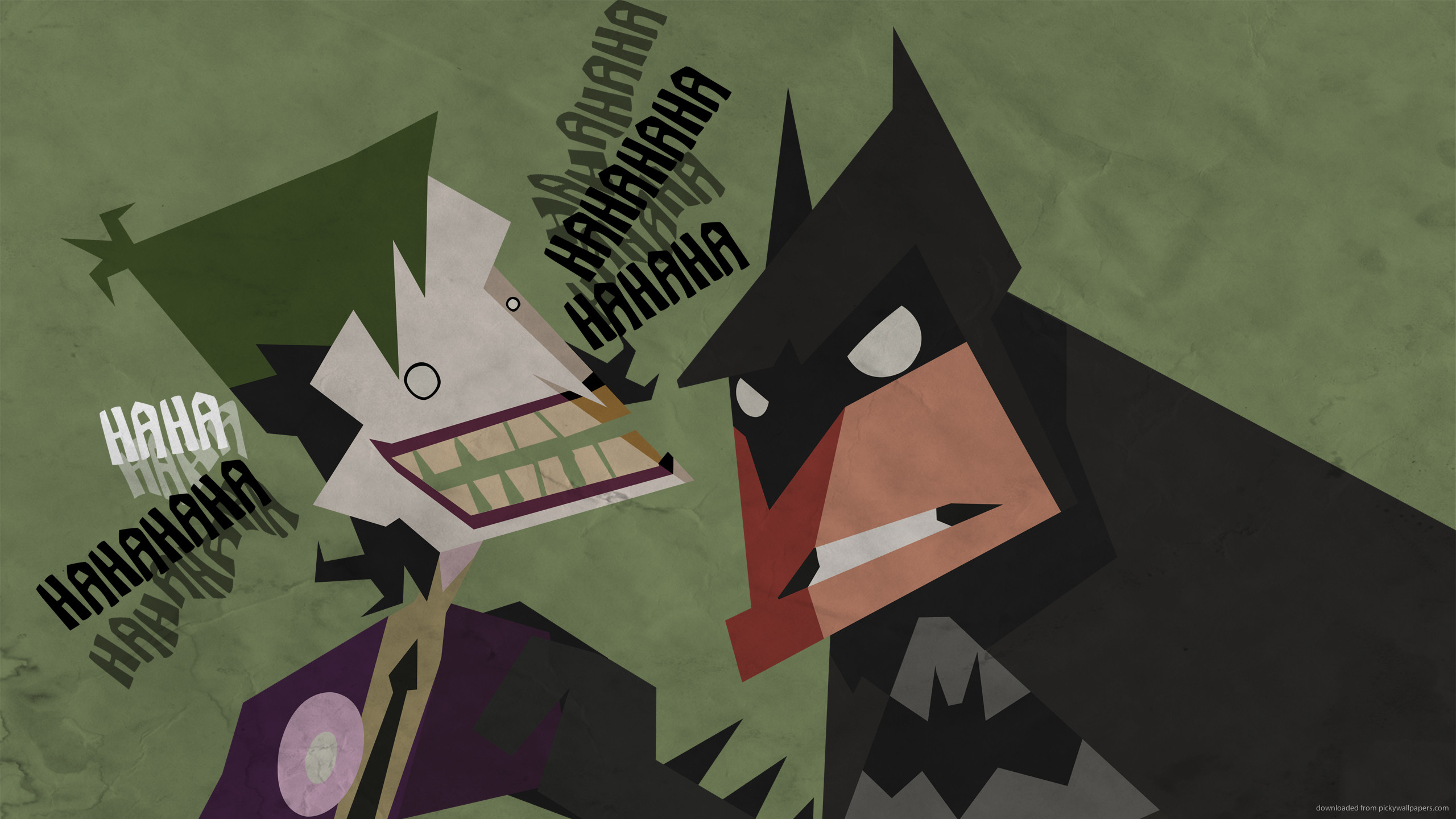 2560x1440 Batman and Joker Simplified for 
