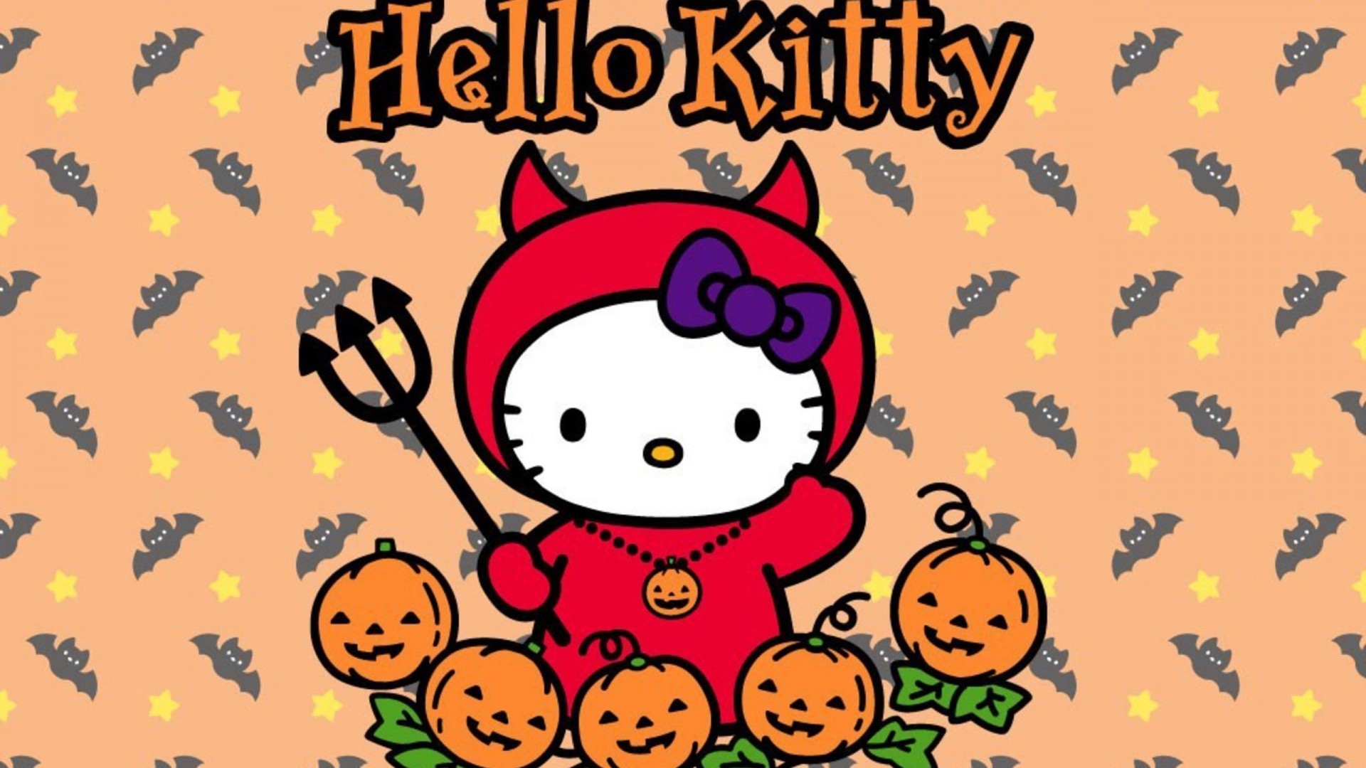 1920x1080 Hello Kitty Halloween Wallpaper Download Free.