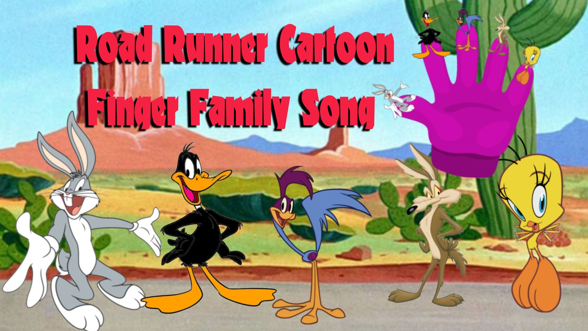 1920x1080 Road Runner Cartoon Finger Family Song | Nursery Rhymes for Children's