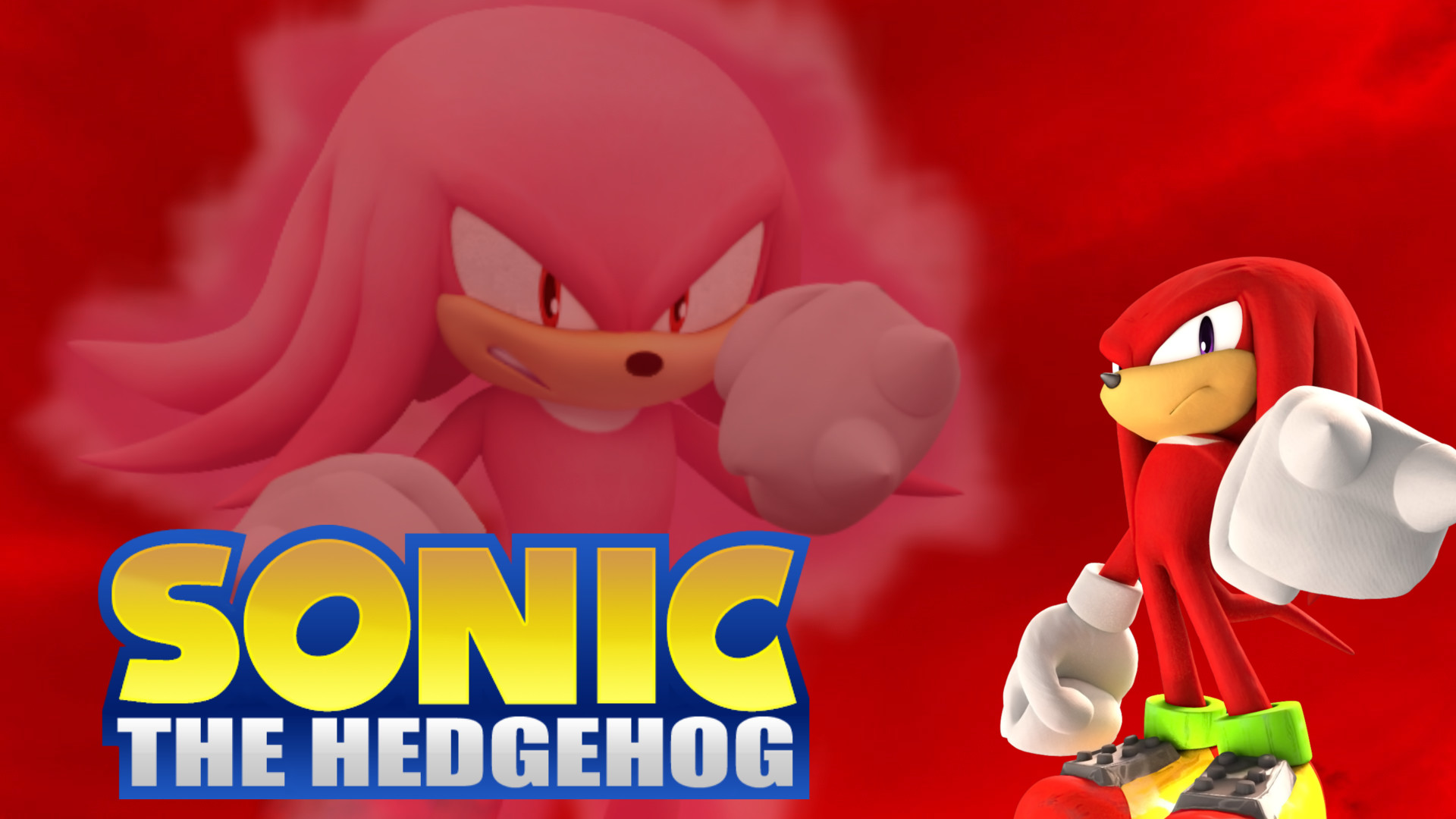 1920x1080 ... Knuckles The Echidna Wallpaper by: AxelG4m3r by AxelG4m3r