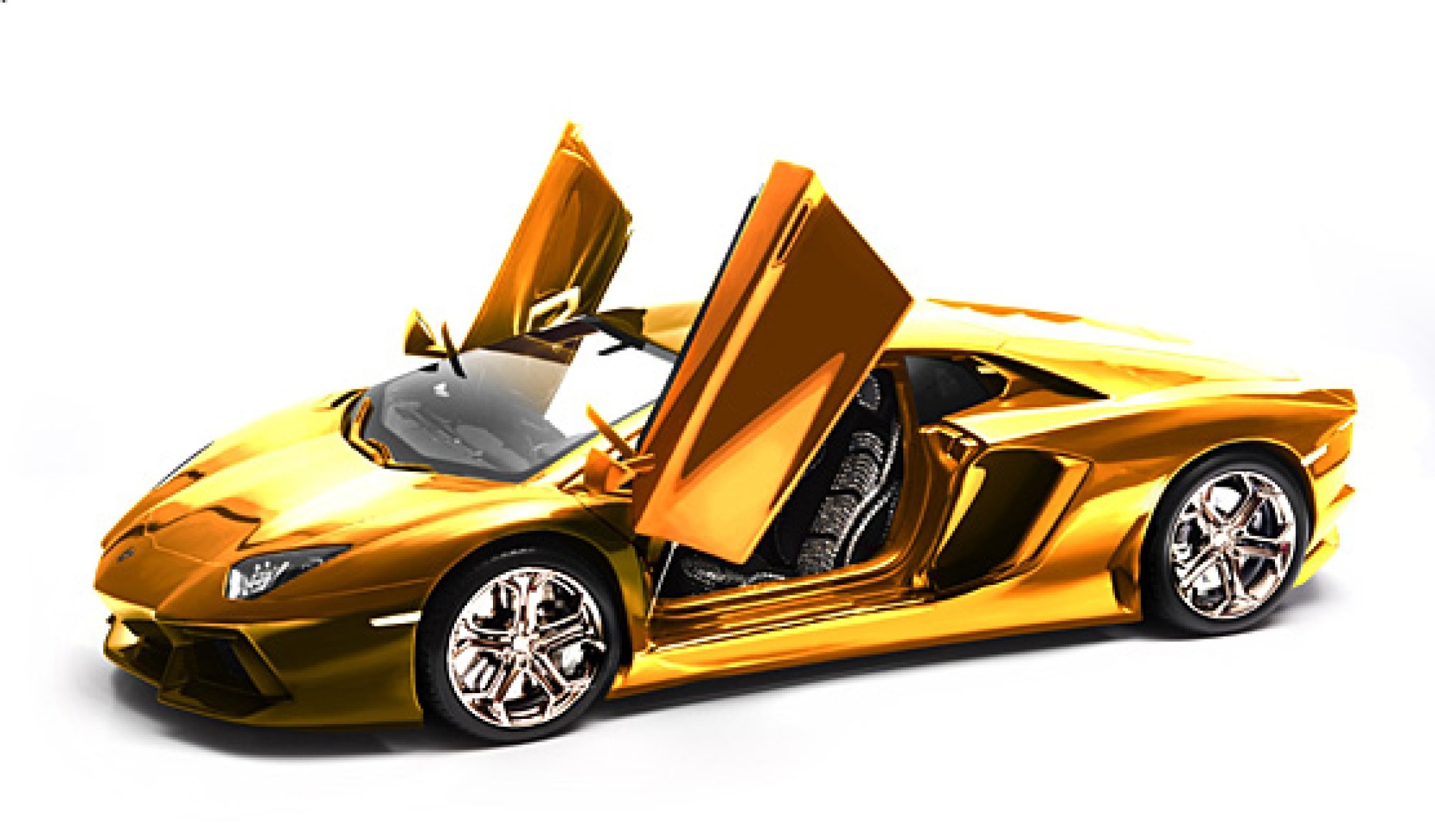 2000x1172 World No1 luxury Car Lamborghini Aventador Gold