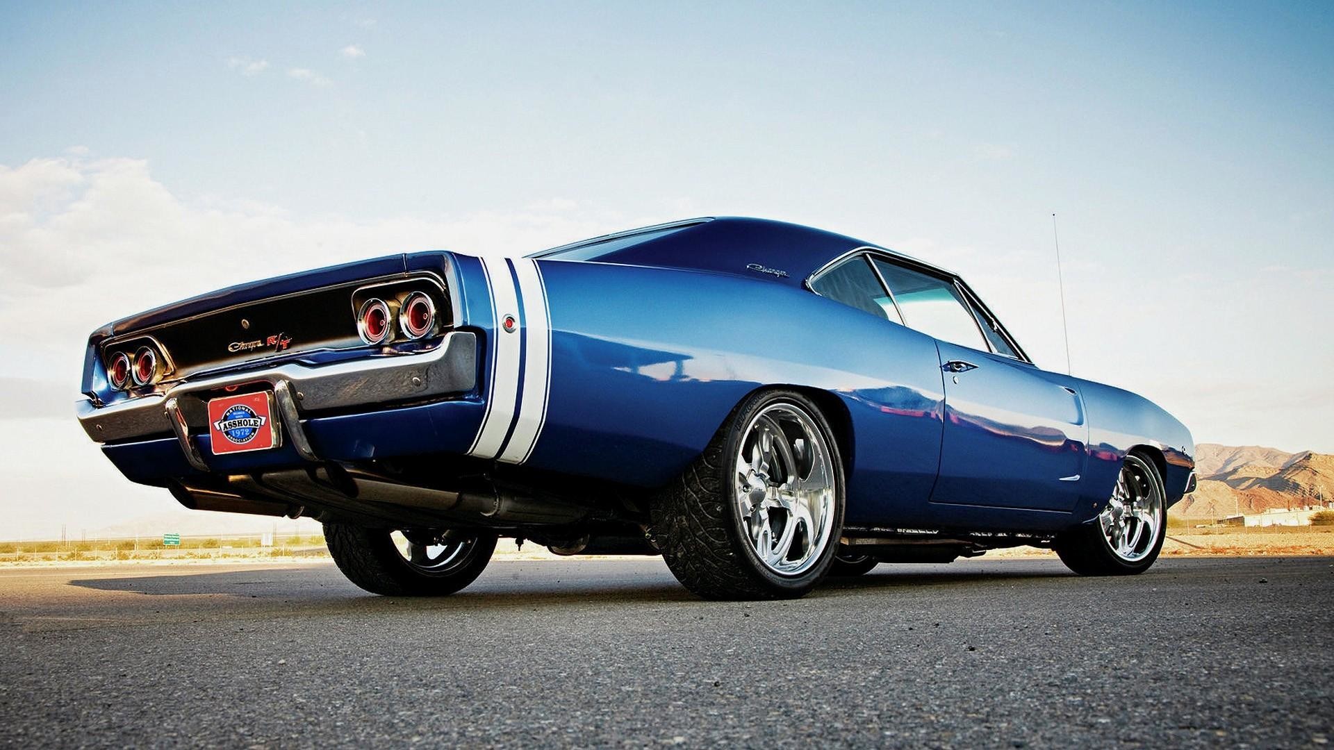 1920x1080 wallpaper.wiki-Blue-1970-Dodge-Charger-Background-Free-