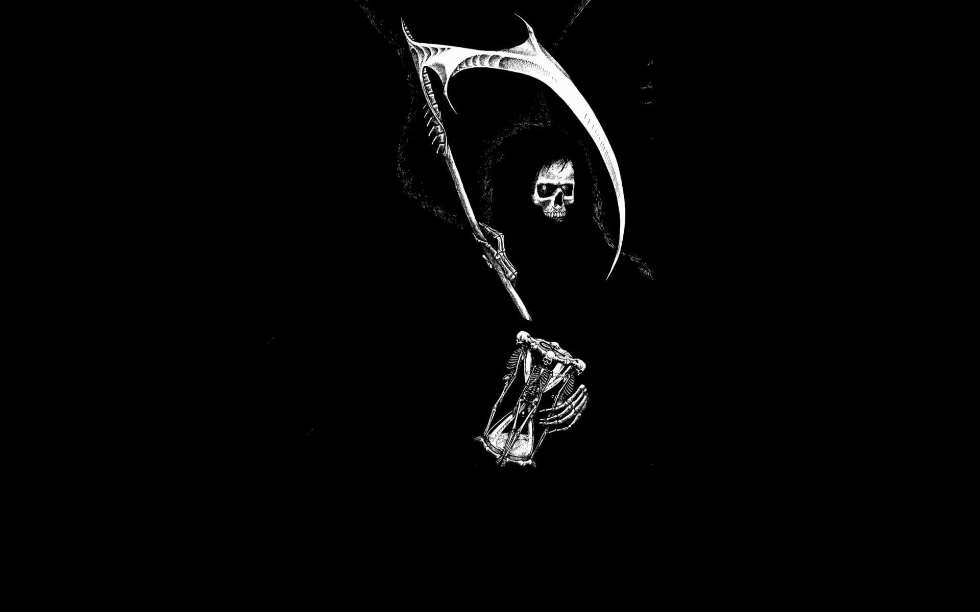 1920x1200 Dark fantasy evil scary creepy spooky halloween scythe death grim reaper  weapon skull skeleton wallpaper |  | 27834 | WallpaperUP