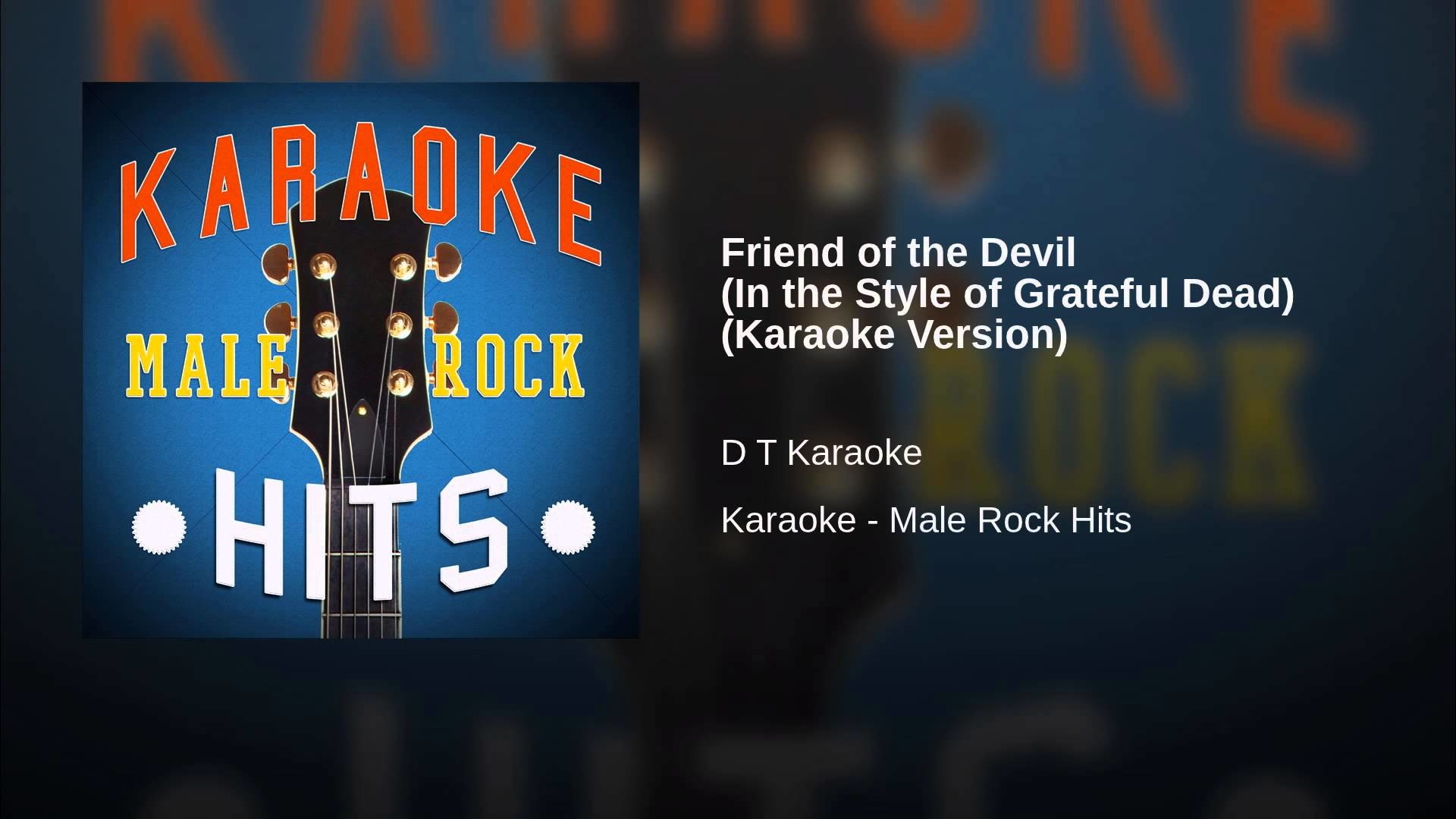 1920x1080 Friend of the Devil (In the Style of Grateful Dead) (Karaoke Version)