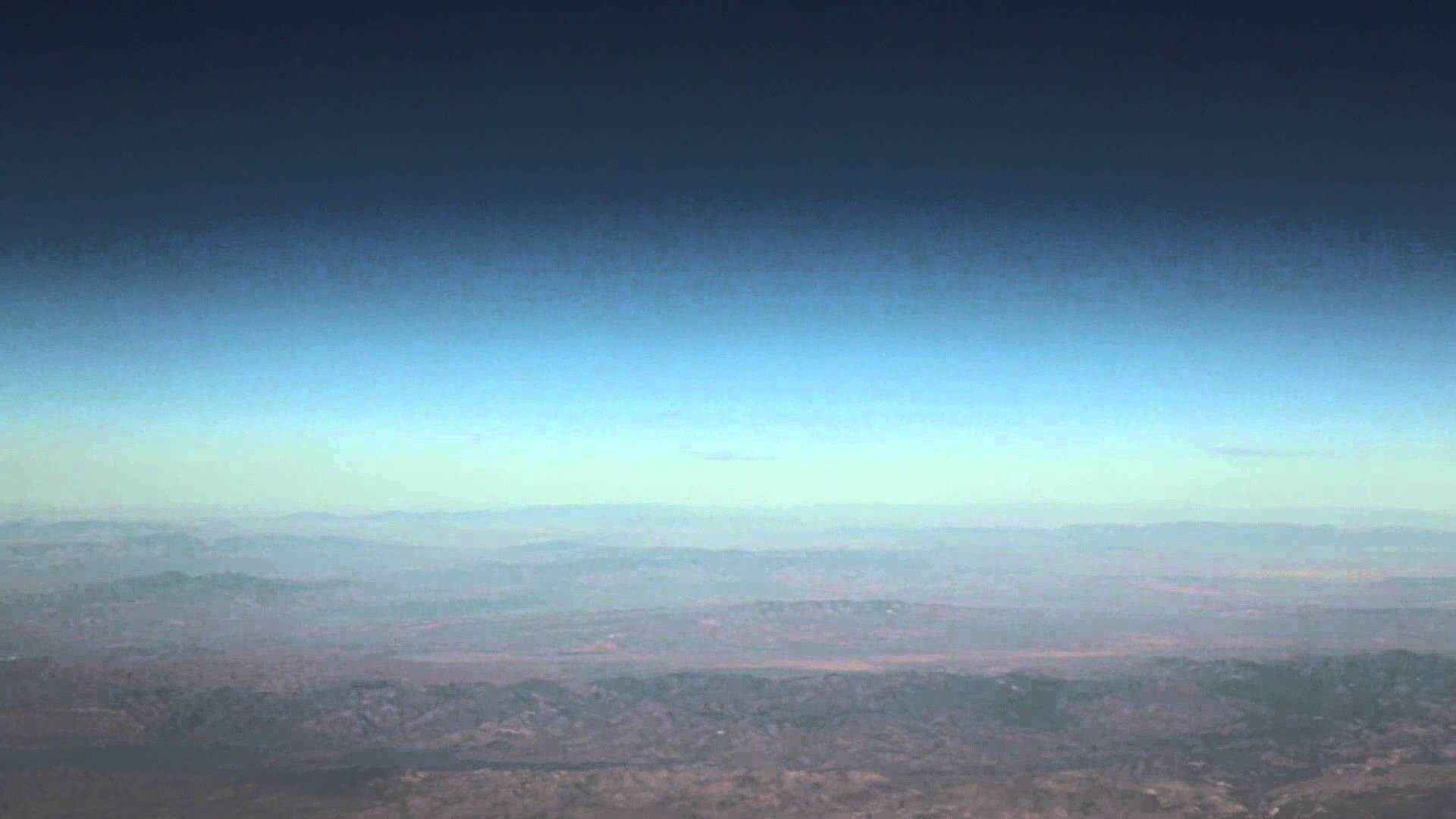 1920x1080 Blue sky Background from Airplane Window - Stock Video
