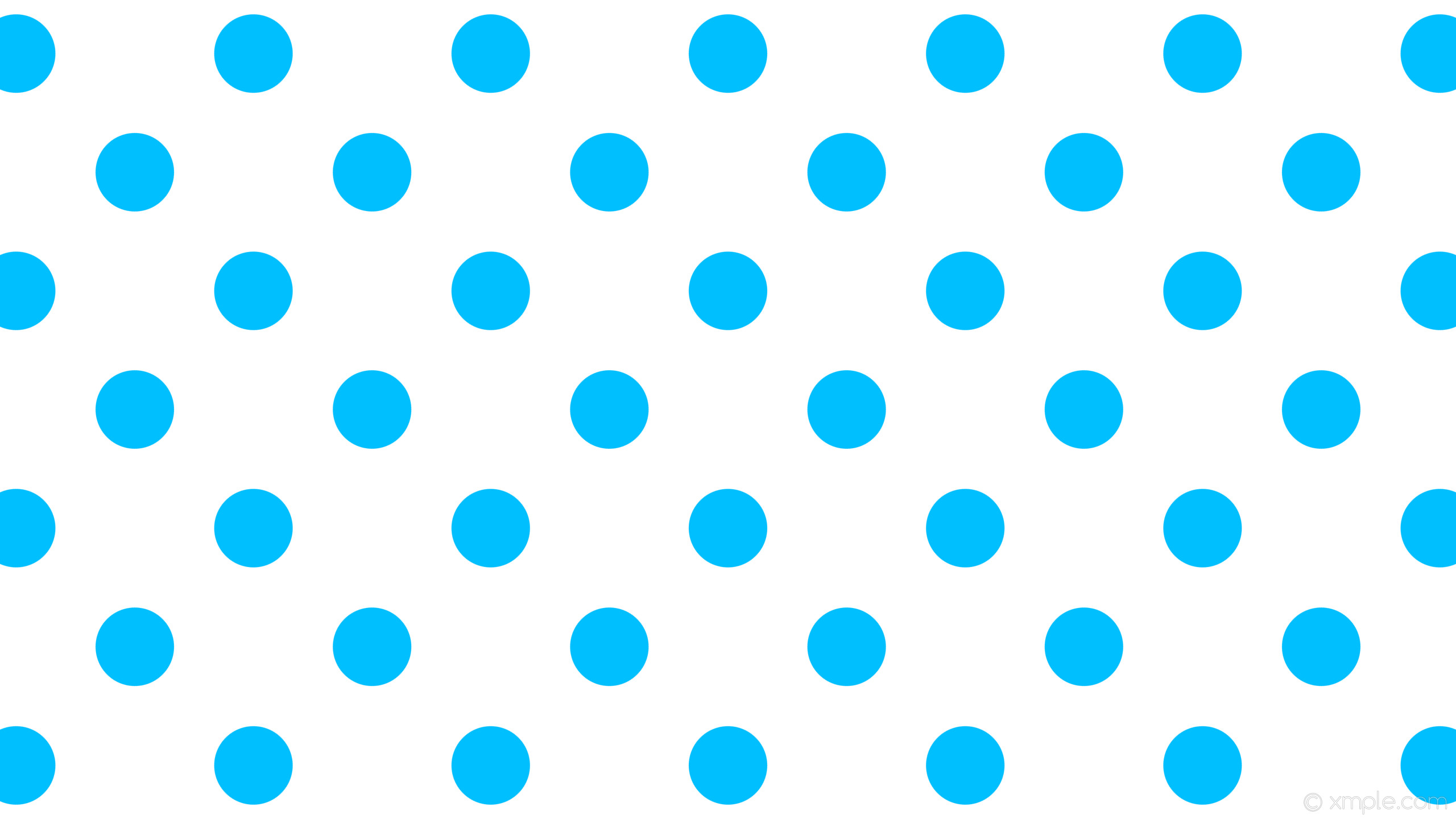2560x1440 wallpaper white polka dots spots blue deep sky blue #ffffff #00bfff 225Â°  138px