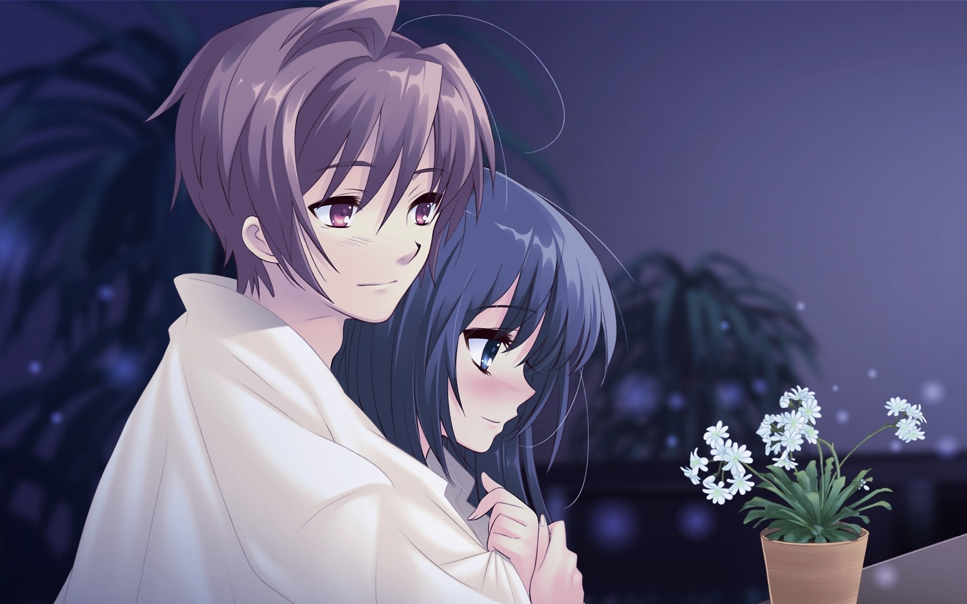 1920x1200 Cute Anime Couple HD Wallpapers