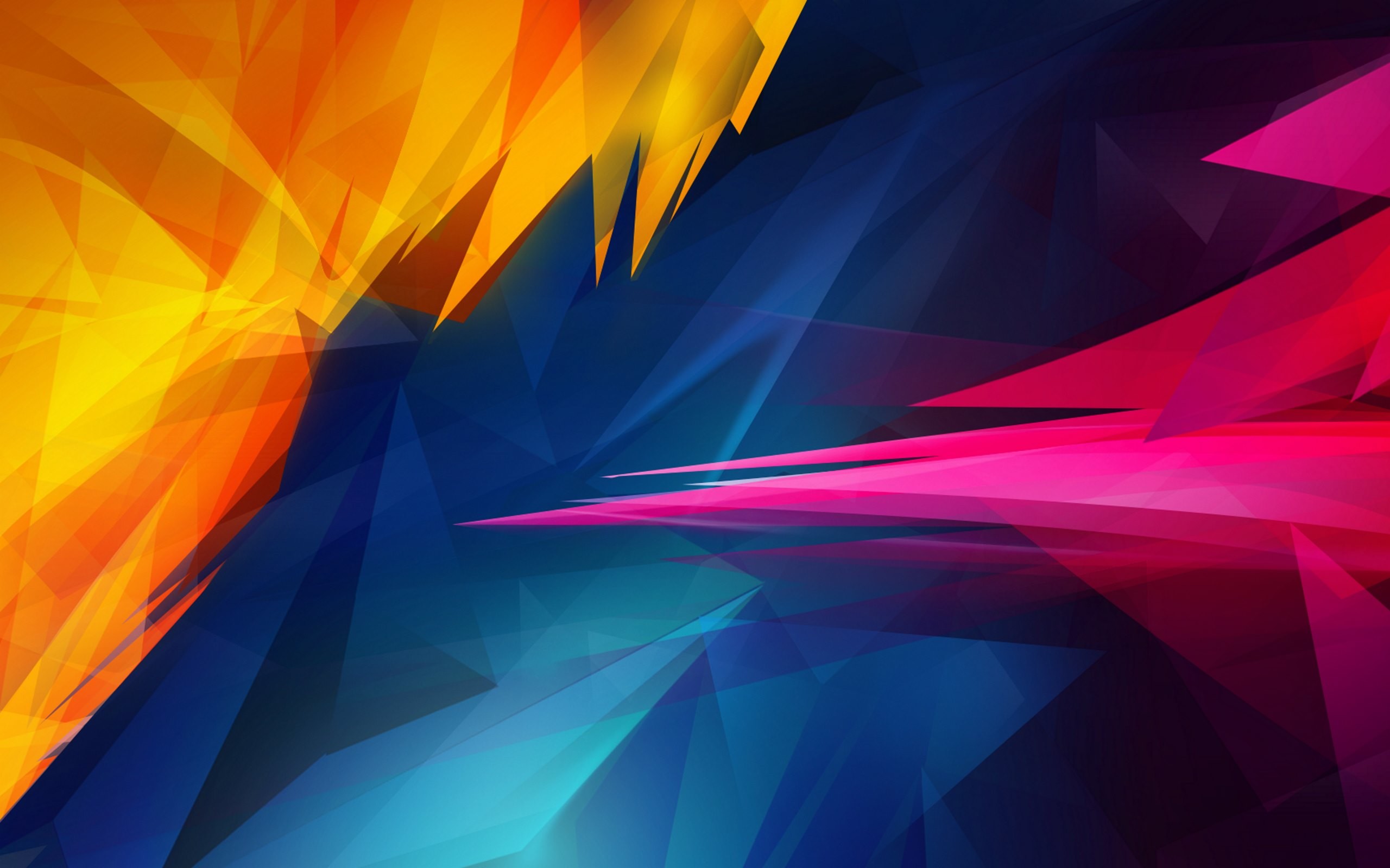 2560x1600 These 2 abstract wallpapers are featured with permission from portfolio of  talented graphic artist - Anthony Sae-Jang Â· Download the abstract sharp  shapes ...