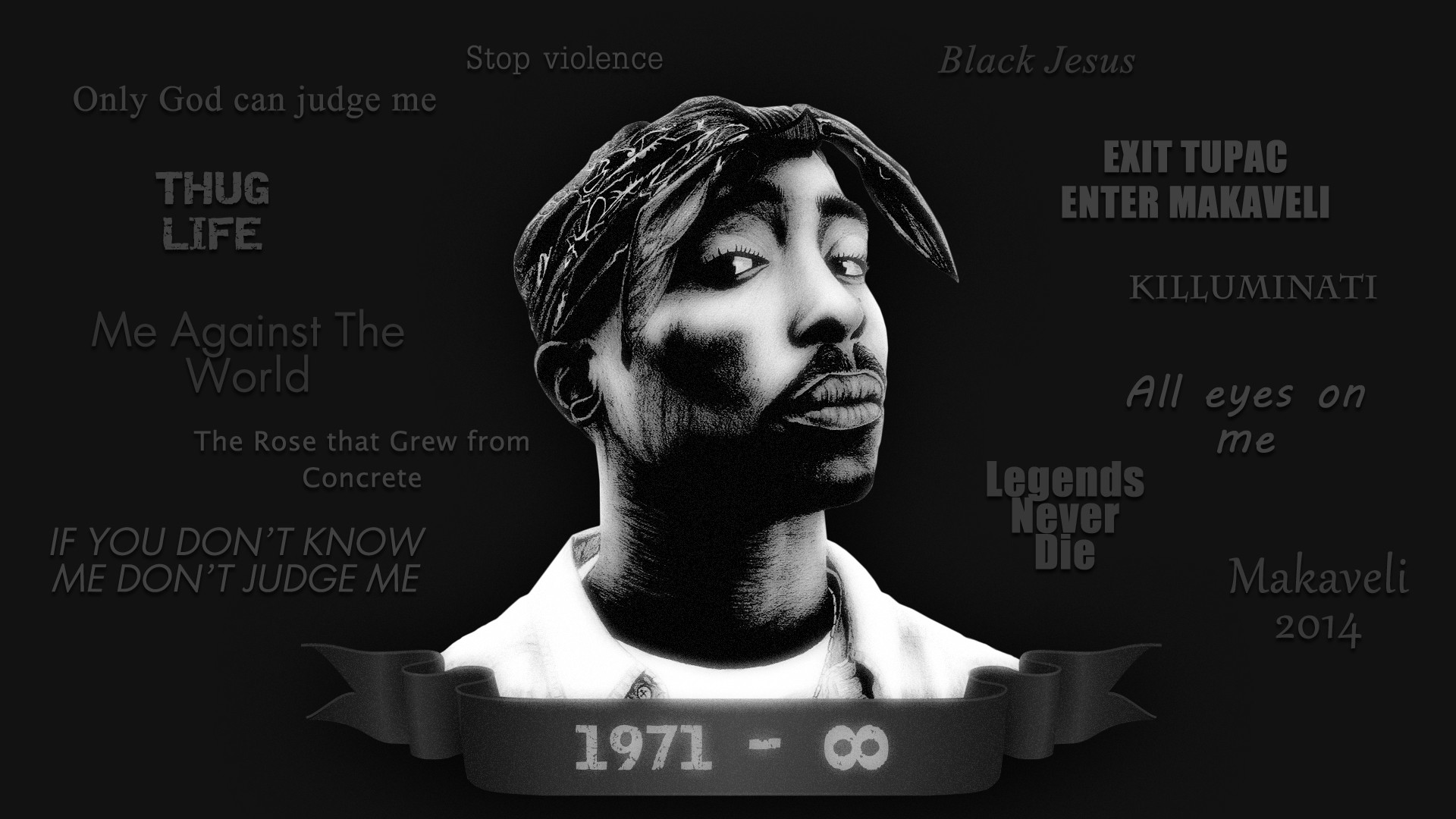 1920x1080 Musik - 2Pac Tupac Shakur Shakur Makaveli Killuminati Hip-Hop Rap Wallpaper
