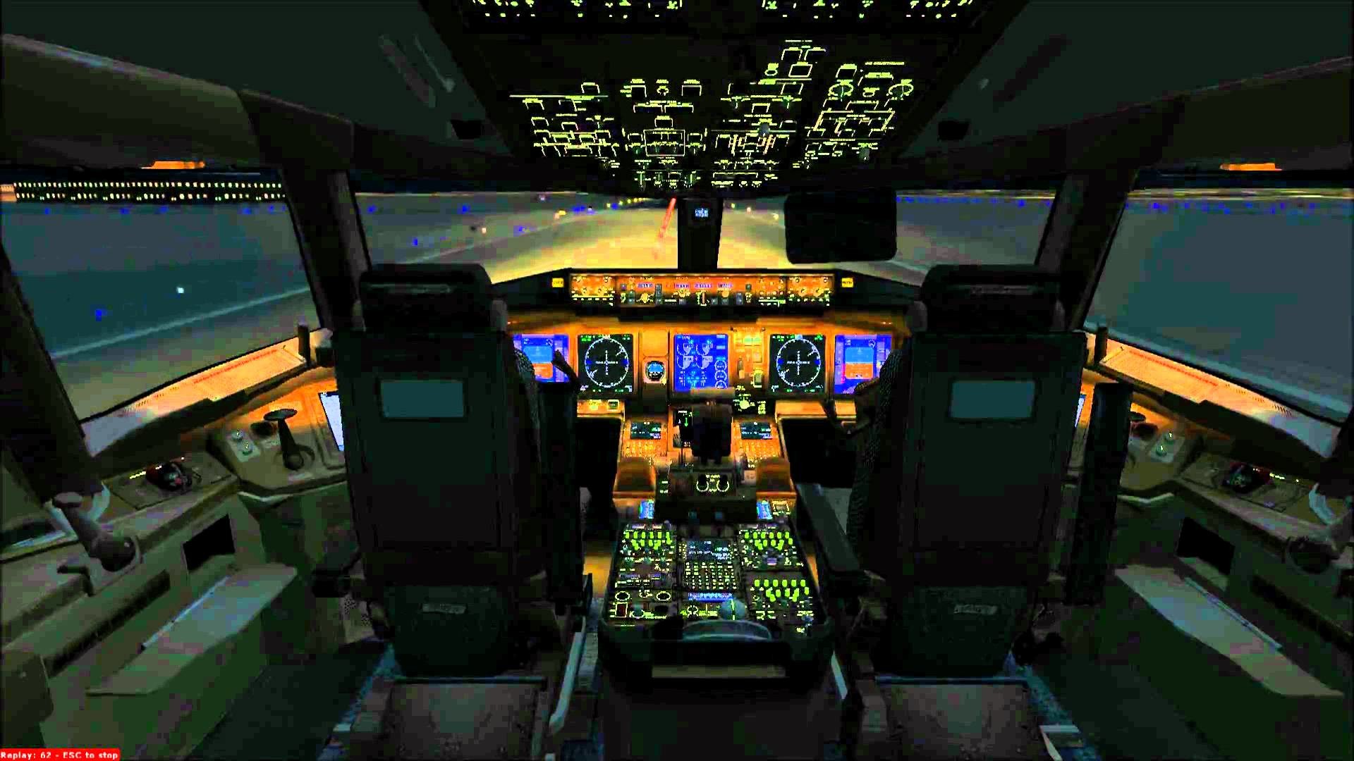1920x1080 [HD] B777 cockpit landing Delhi â - YouTube