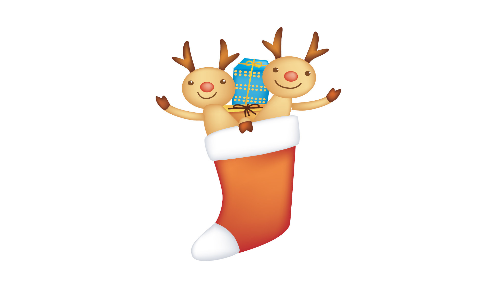 1920x1200 View Original: Cute-reindeer-with-christmas-banner-isolated-on-white.jpg  ()