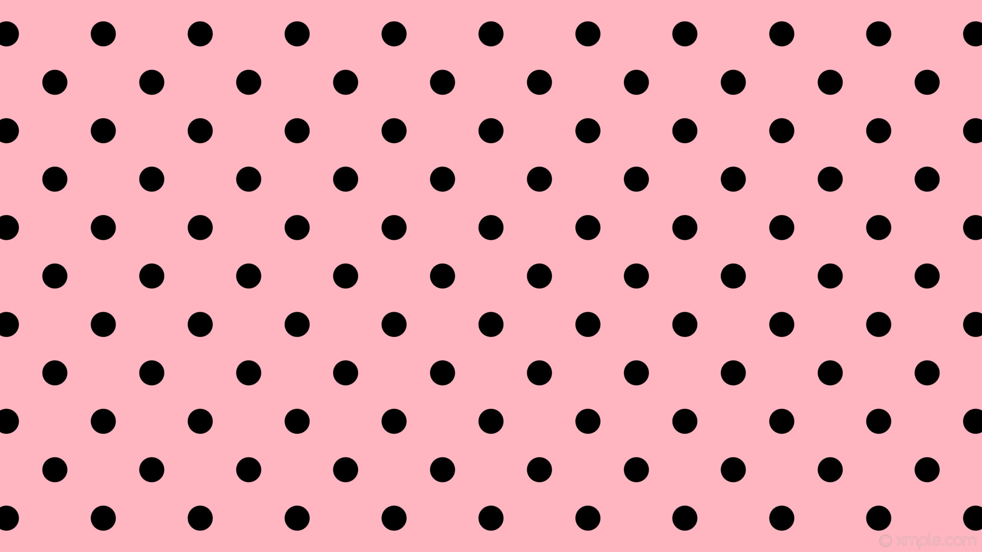 1920x1080 wallpaper pink polka dots black spots light pink #ffb6c1 #000000 225Â° 49px  134px
