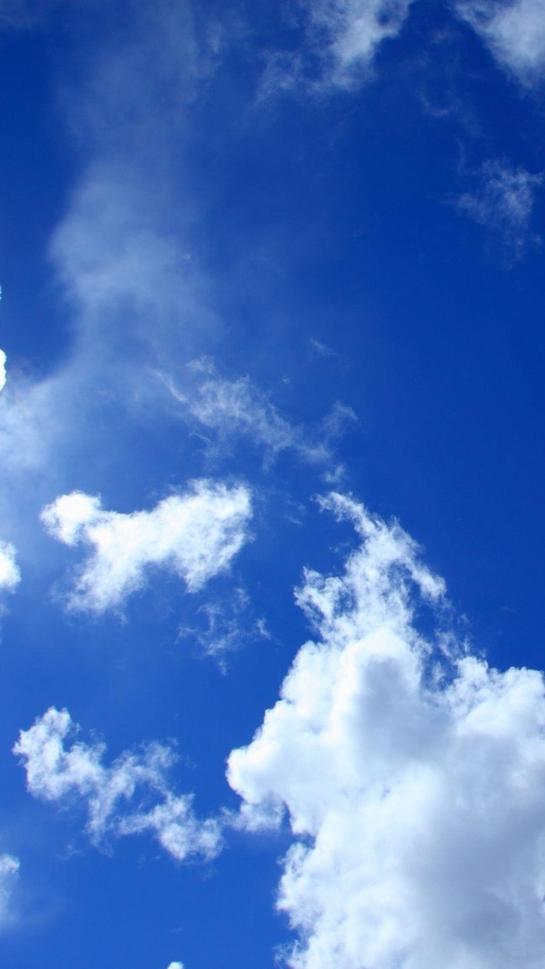 1080x1920 Blauer Himmel weiÃe Wolken Lockscreen iPhone 6 Plu iPhone 8 Plus Wallpaper