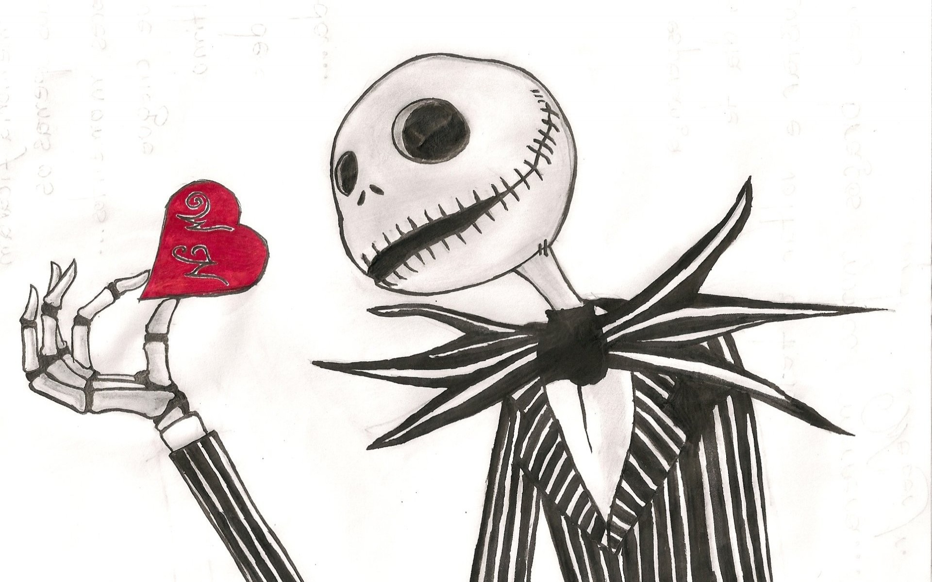1920x1200 Jack skellington the nightmare before christmas dark skull love romance  mood art wallpaper |  | 28354 | WallpaperUP