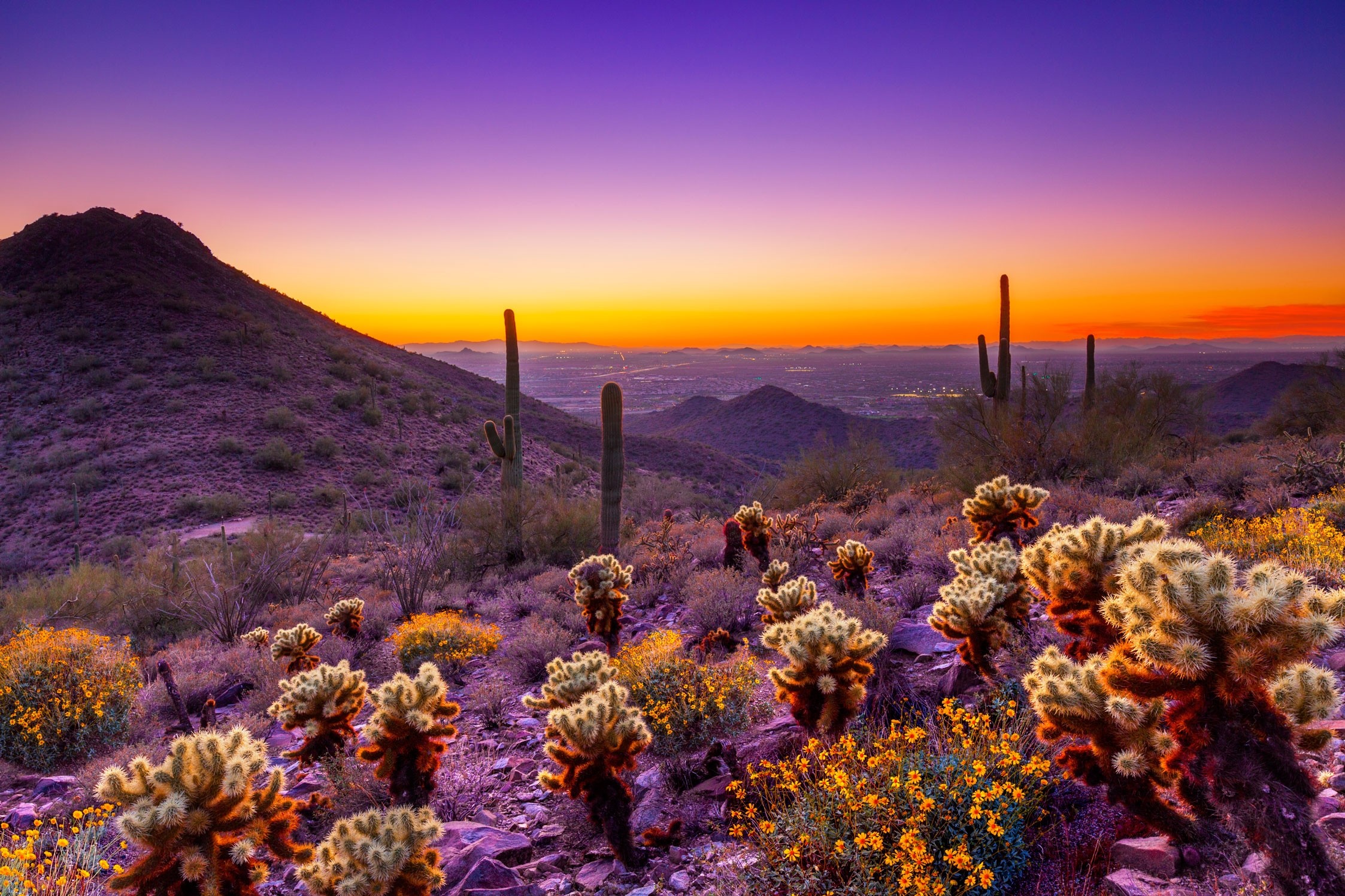 2246x1497 Desert sunset. (Photo courtesy of Scottsdale Convention & Visitors .