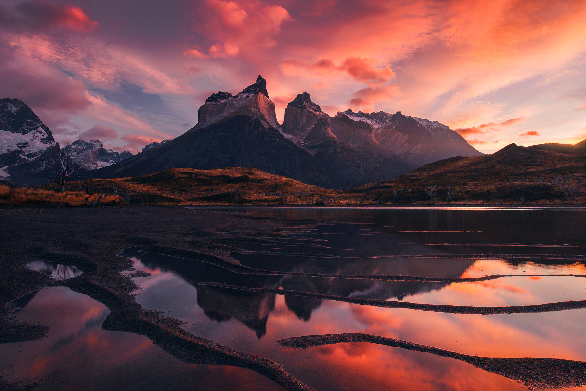 2048x1367 Sunrise at Torres Del Paine Chile | by Max Rive. []. wallpaper