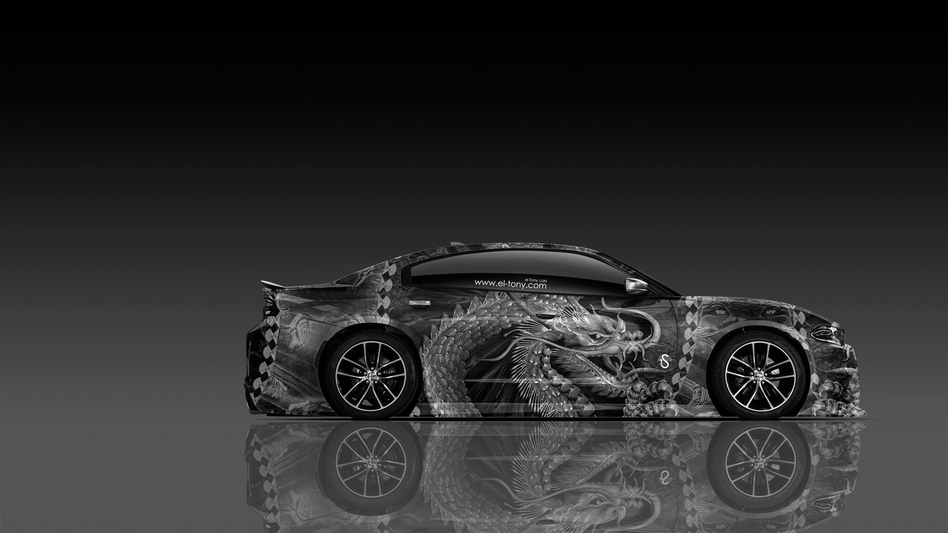 1920x1080 ... Dodge-Charger-RT-Muscle-Side-Dragon-Aerography-Car-
