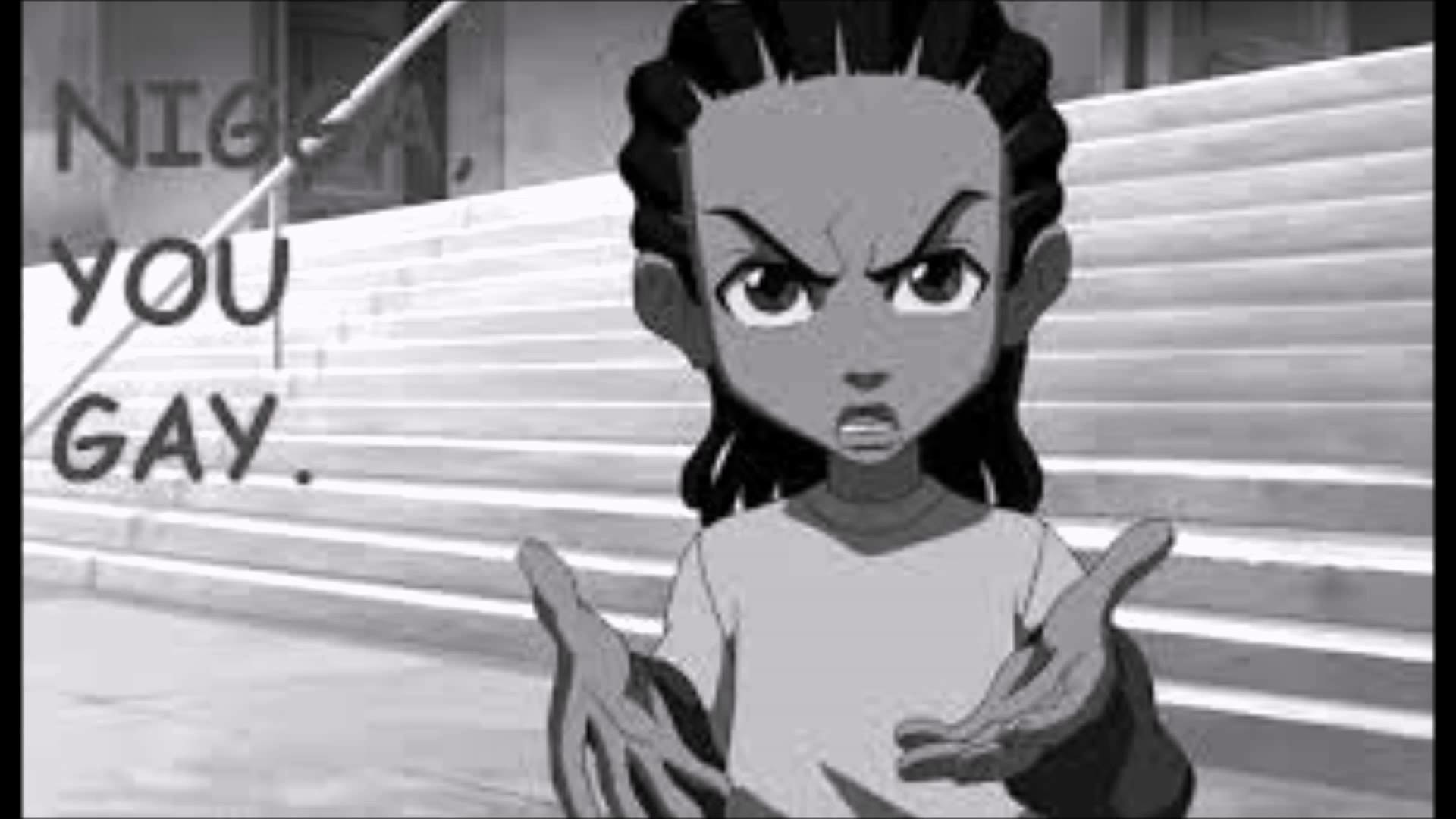 1920x1080 The Boondocks Riley Nigga You Gay Quote Beat Prod By DJ Ron Productions -  YouTube