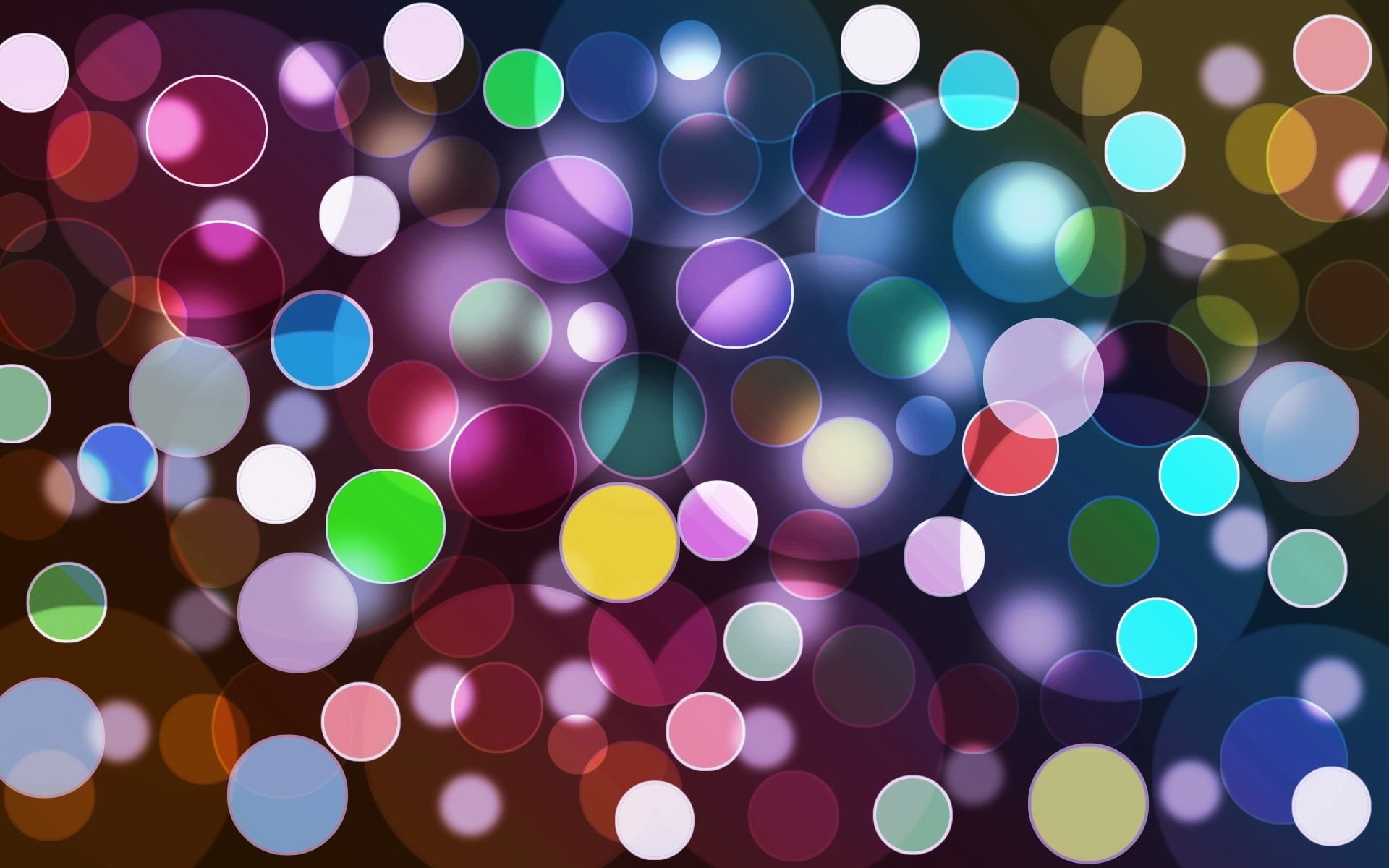 1920x1200 colorful bubbles HD wallpaper