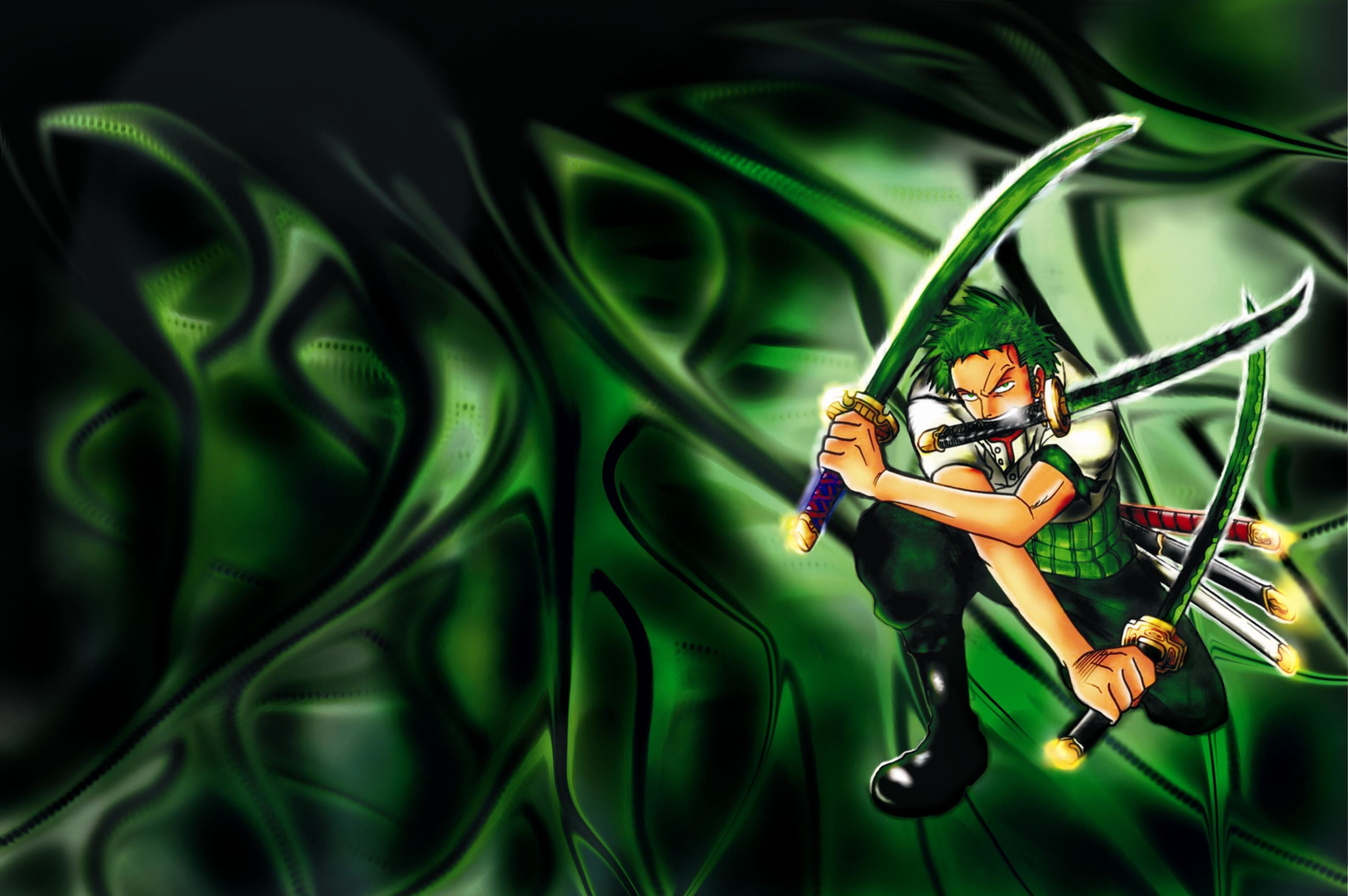 Zoro Neon, black, simple, one piece, anime, HD phone wallpaper