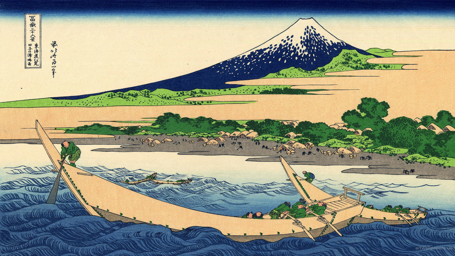 1920x1080 Hokusai Wallpaper, The Great Wave at Kanagawa, Art Print, Wallpapers .