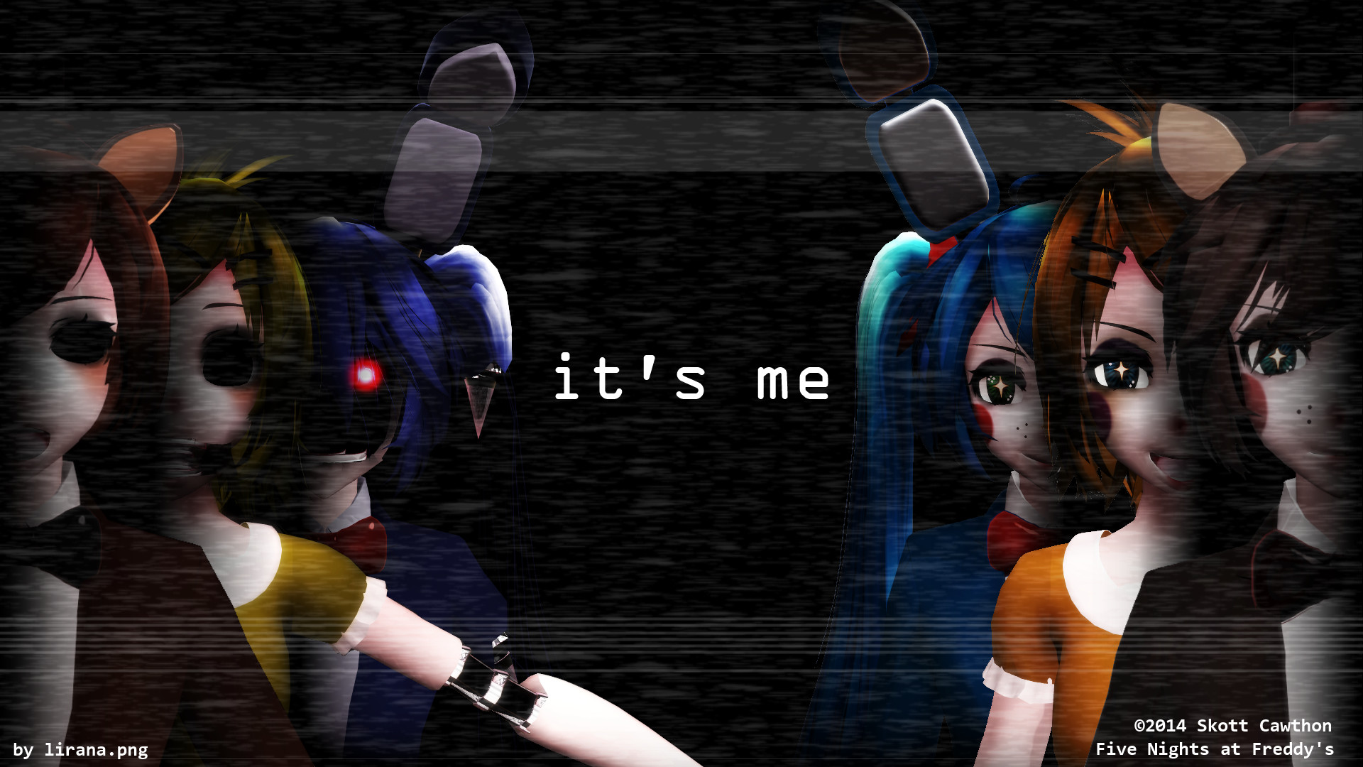 1920x1080 ... MMD Five Night at Freddy's vocaloid edit wallpaper by liranaPNG