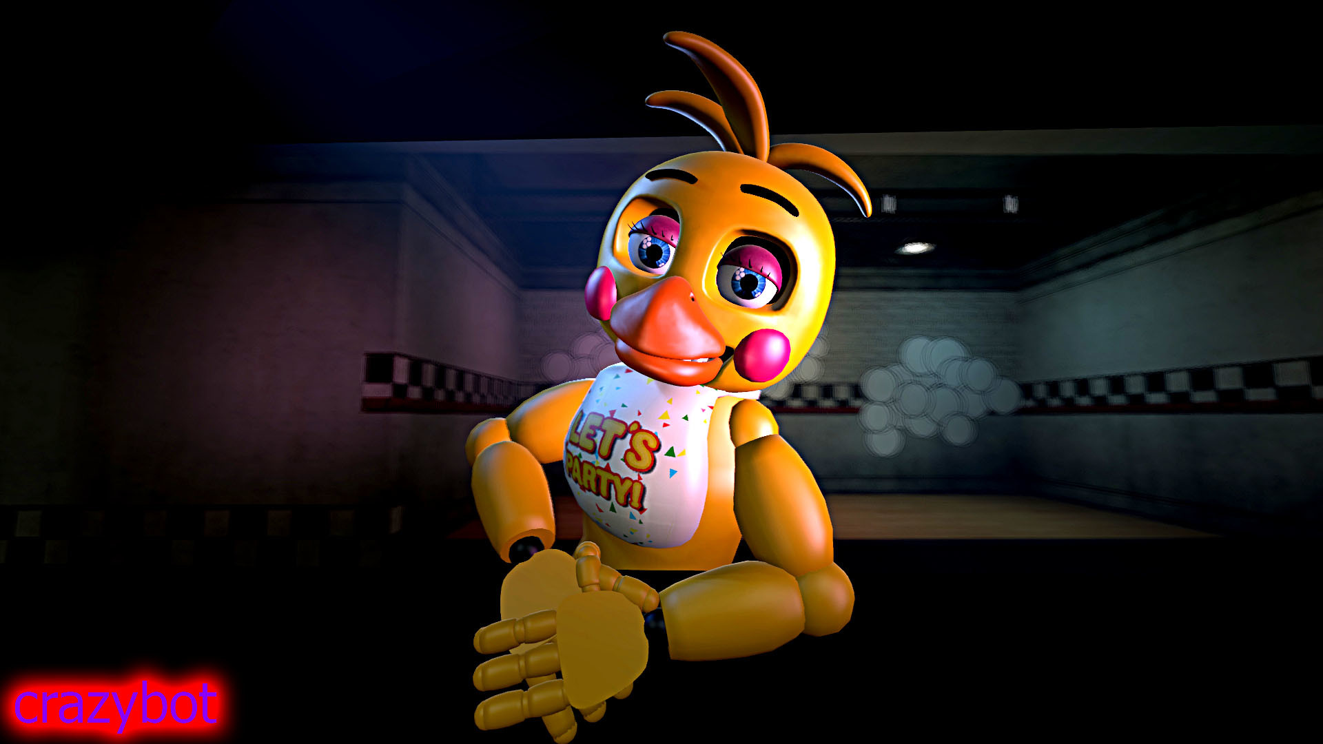 1920x1080 toy chica being fancy by crazybot1231 toy chica being fancy by crazybot1231