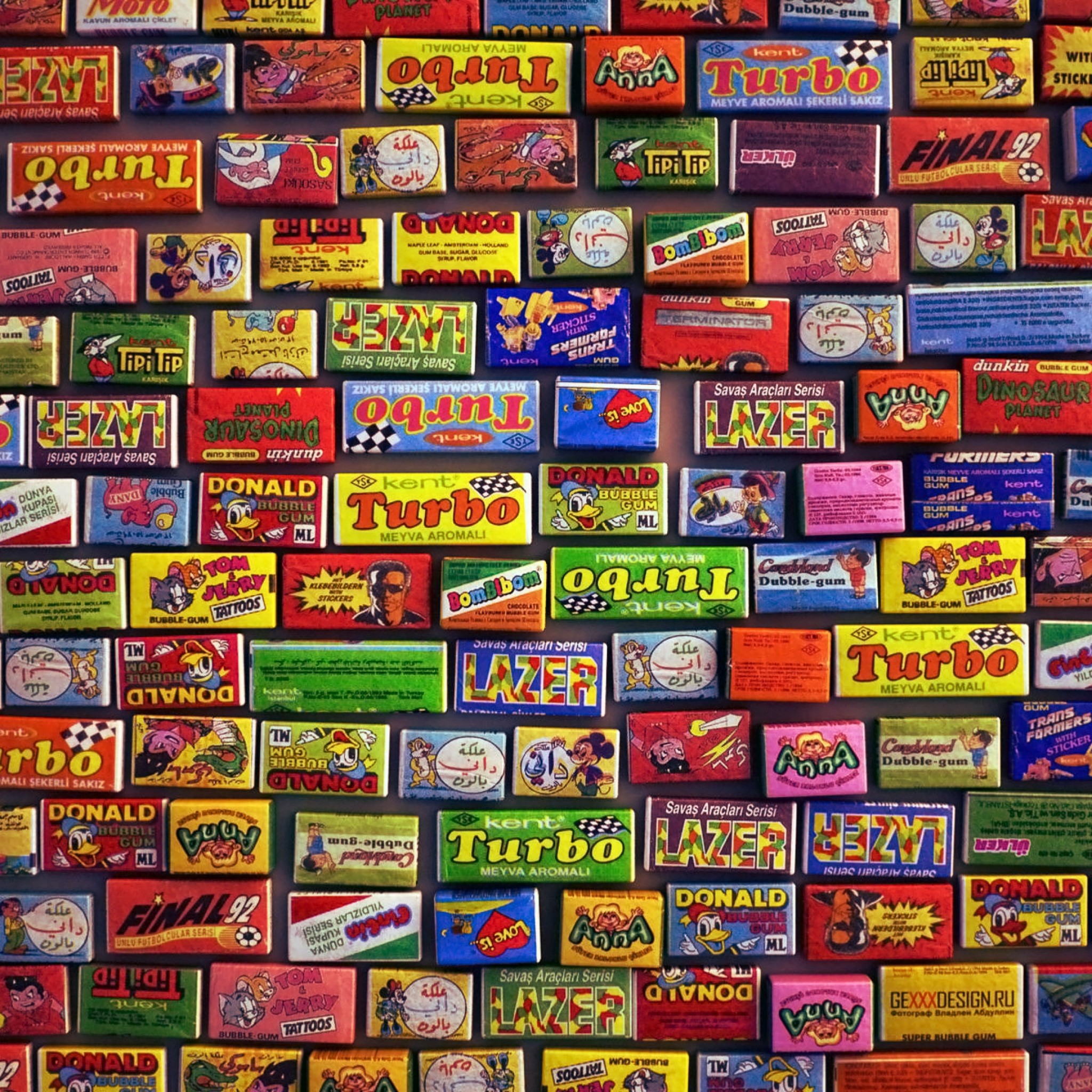 2048x2048  Wallpaper chewing gum, allsorts, types, brands