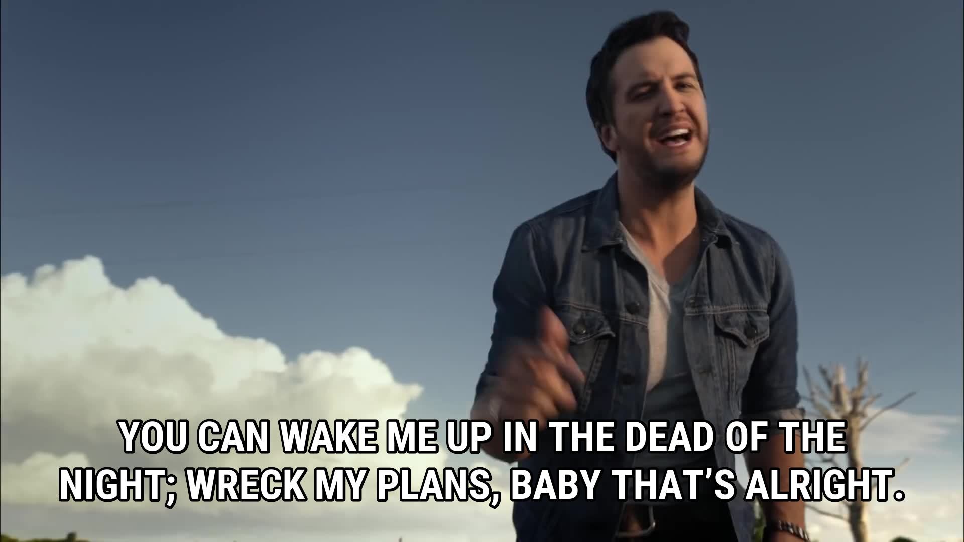 1920x1080 You can wake me up in the dead of the night; Wreck my plans,. Luke Bryan ...