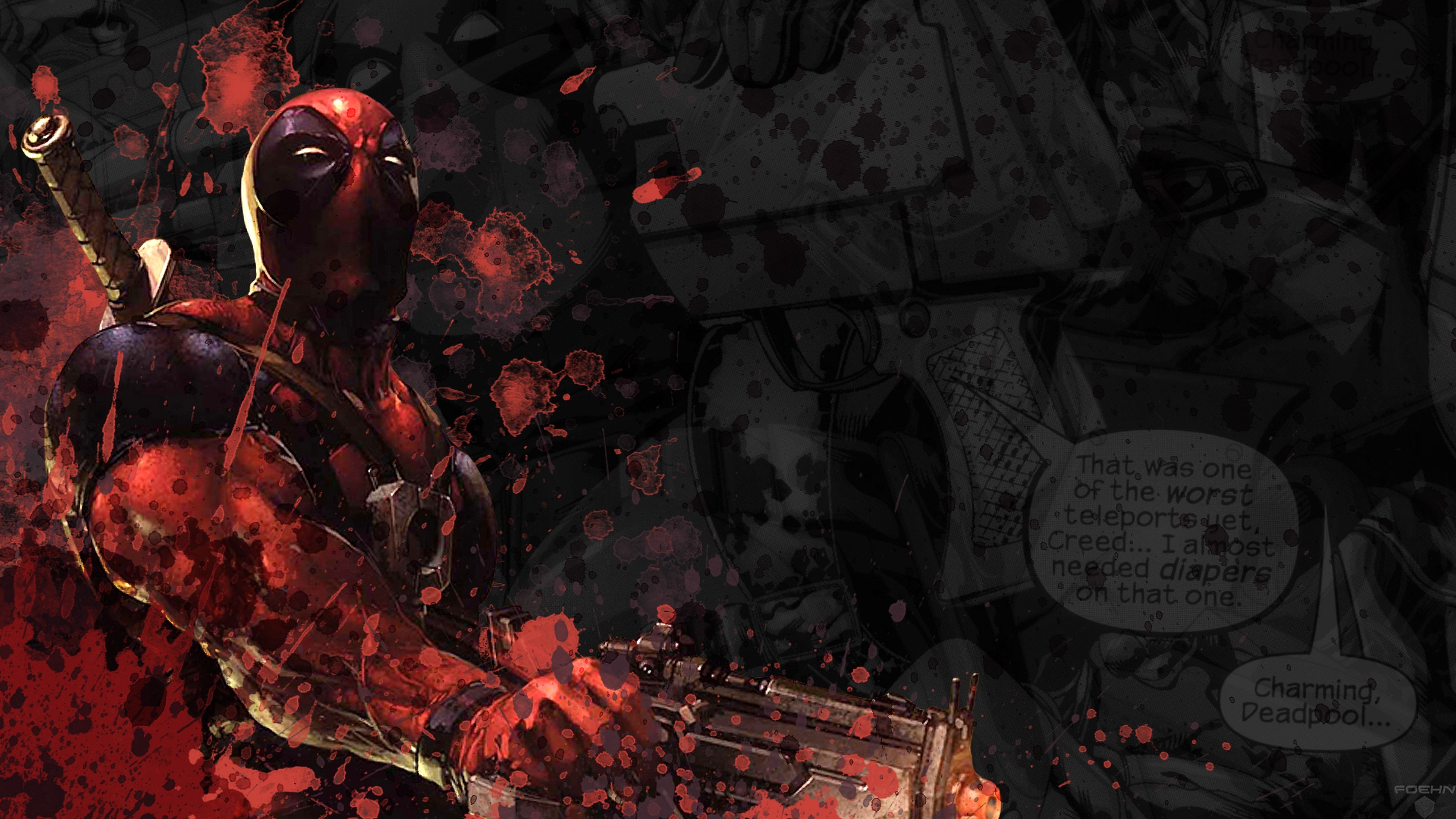 3840x2160 Deadpool wallpaper made with PS Deadpool Wallpaper