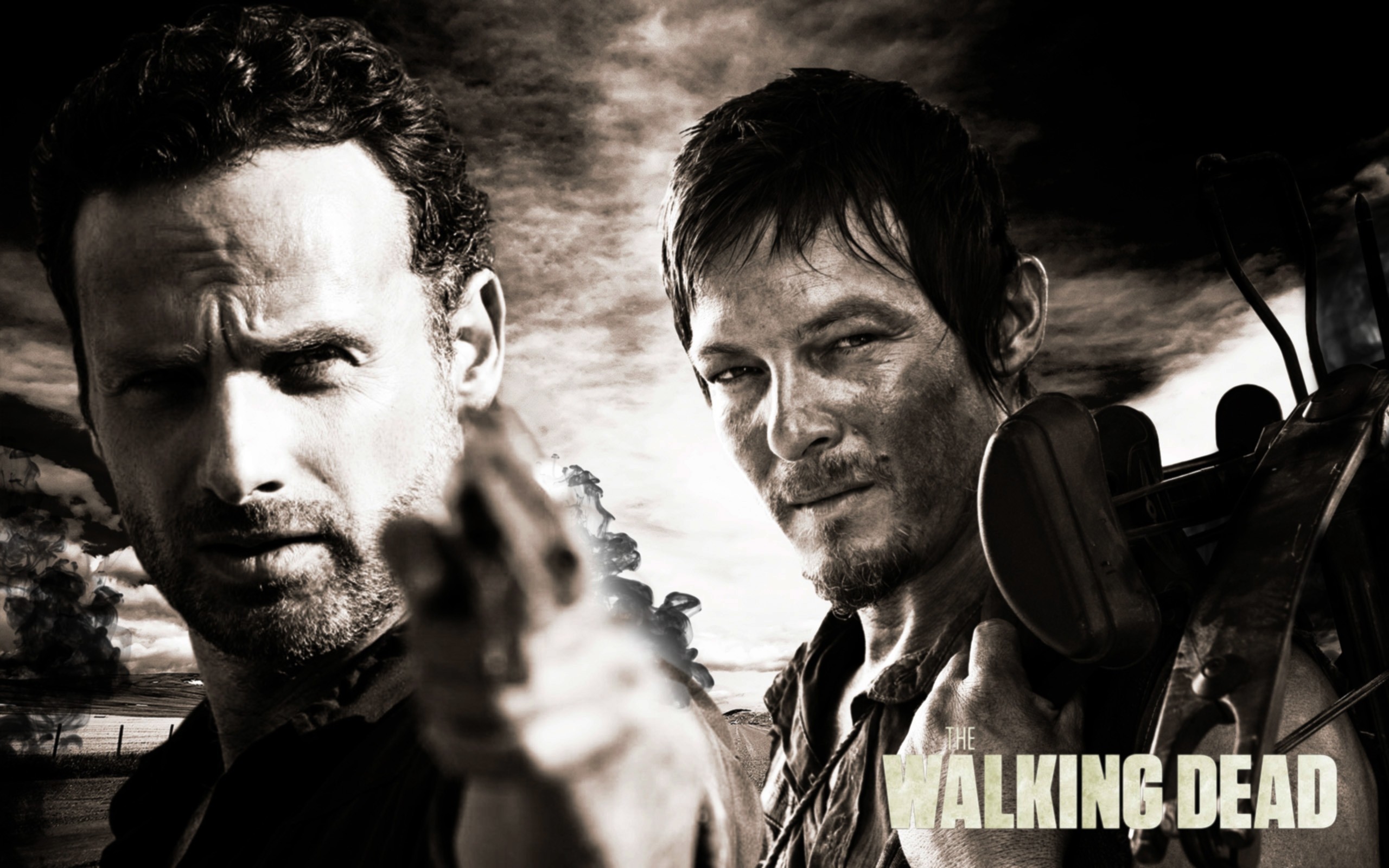 2560x1600 Wallpaper Rick and Daryl The Walking Dead - HD Wallpaper Expert