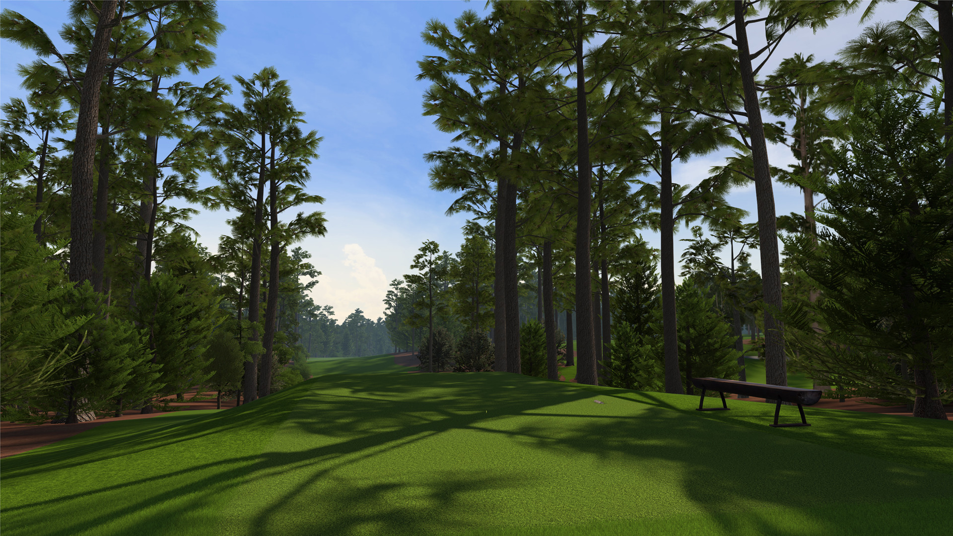 1920x1080 Hole No. 11 at Augusta National as seen in the PS3 and XBox 360 versions of  “Tiger Woods 12: The Masters.”