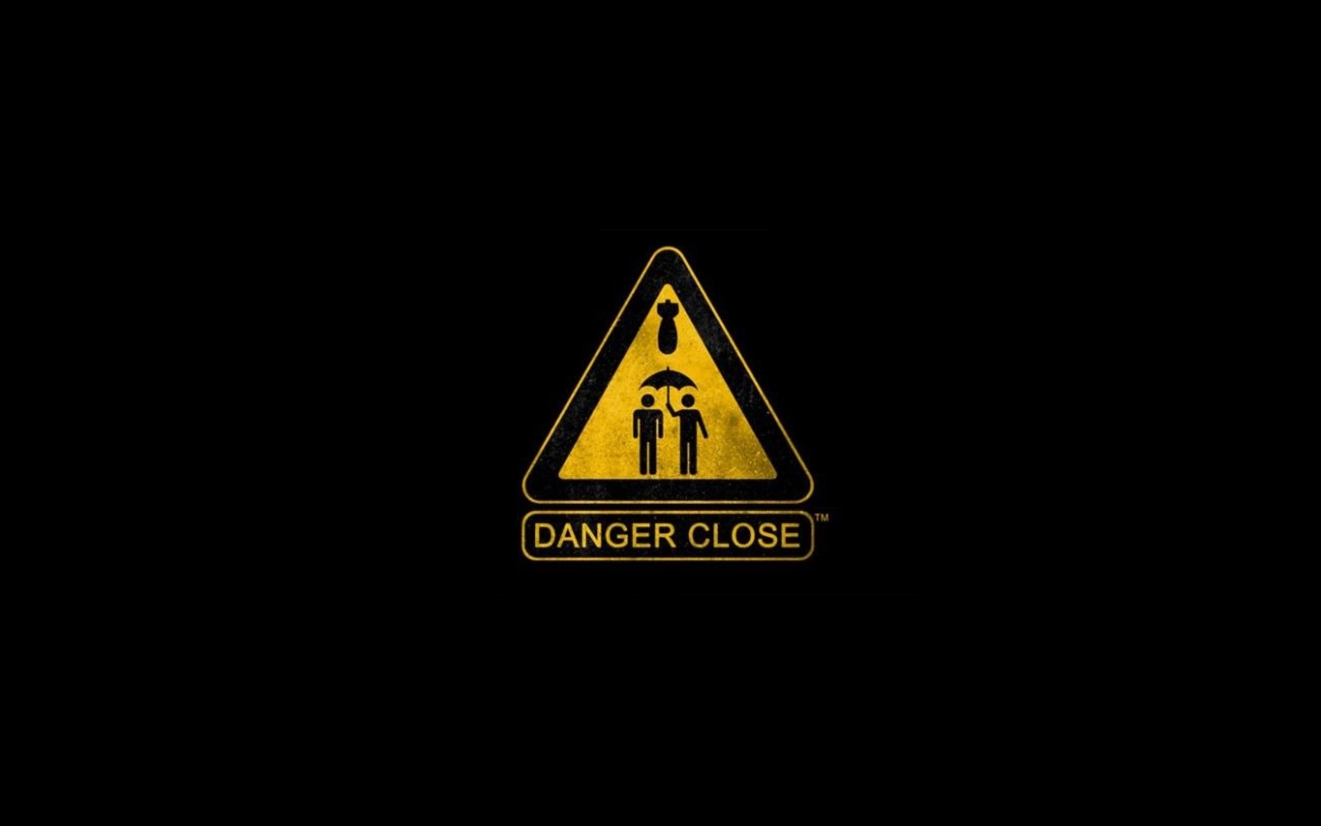 1920x1200 Epic Danger Close Sign