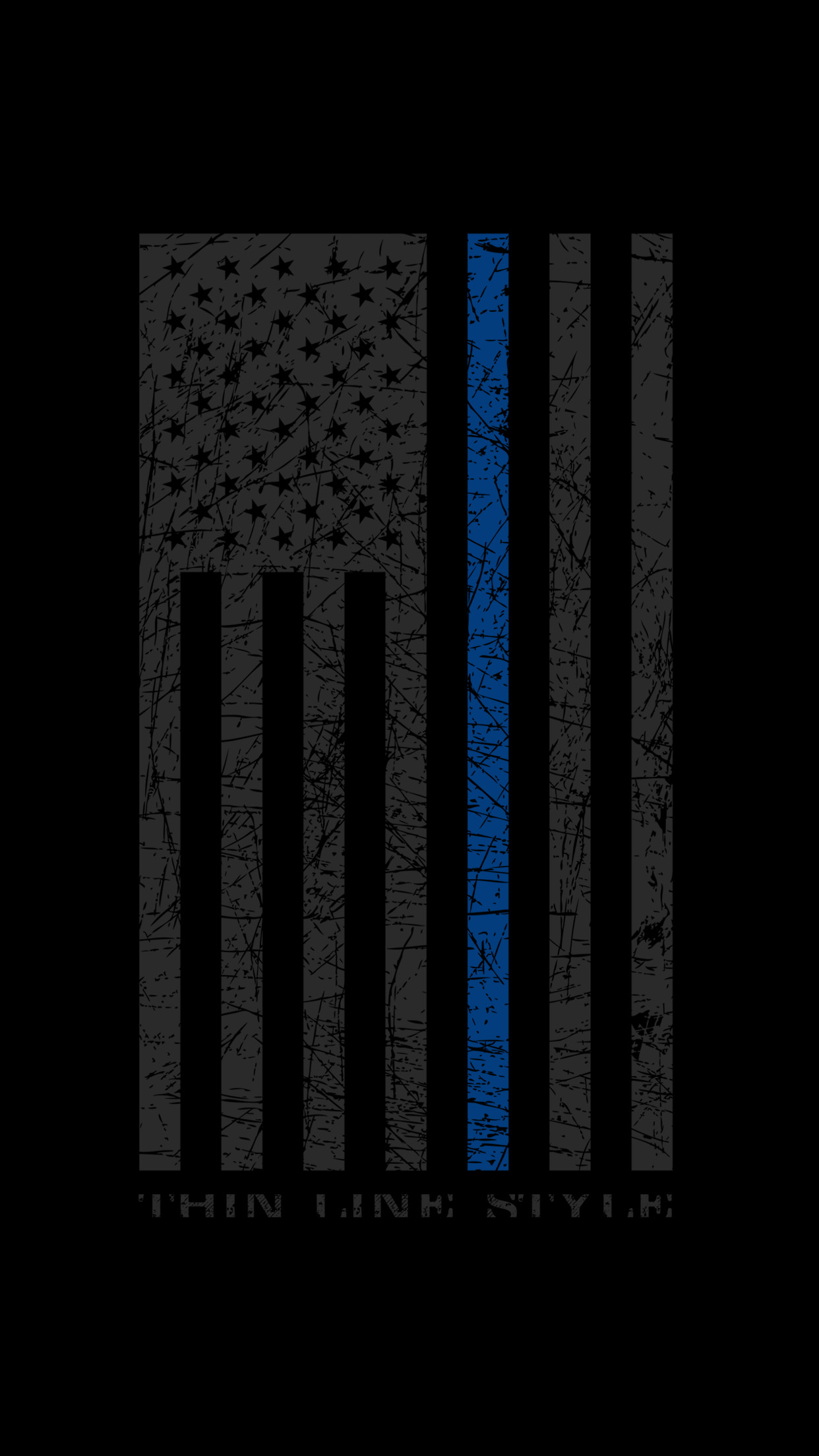 Thin Blue Line Wallpaper  Download to your mobile from PHONEKY